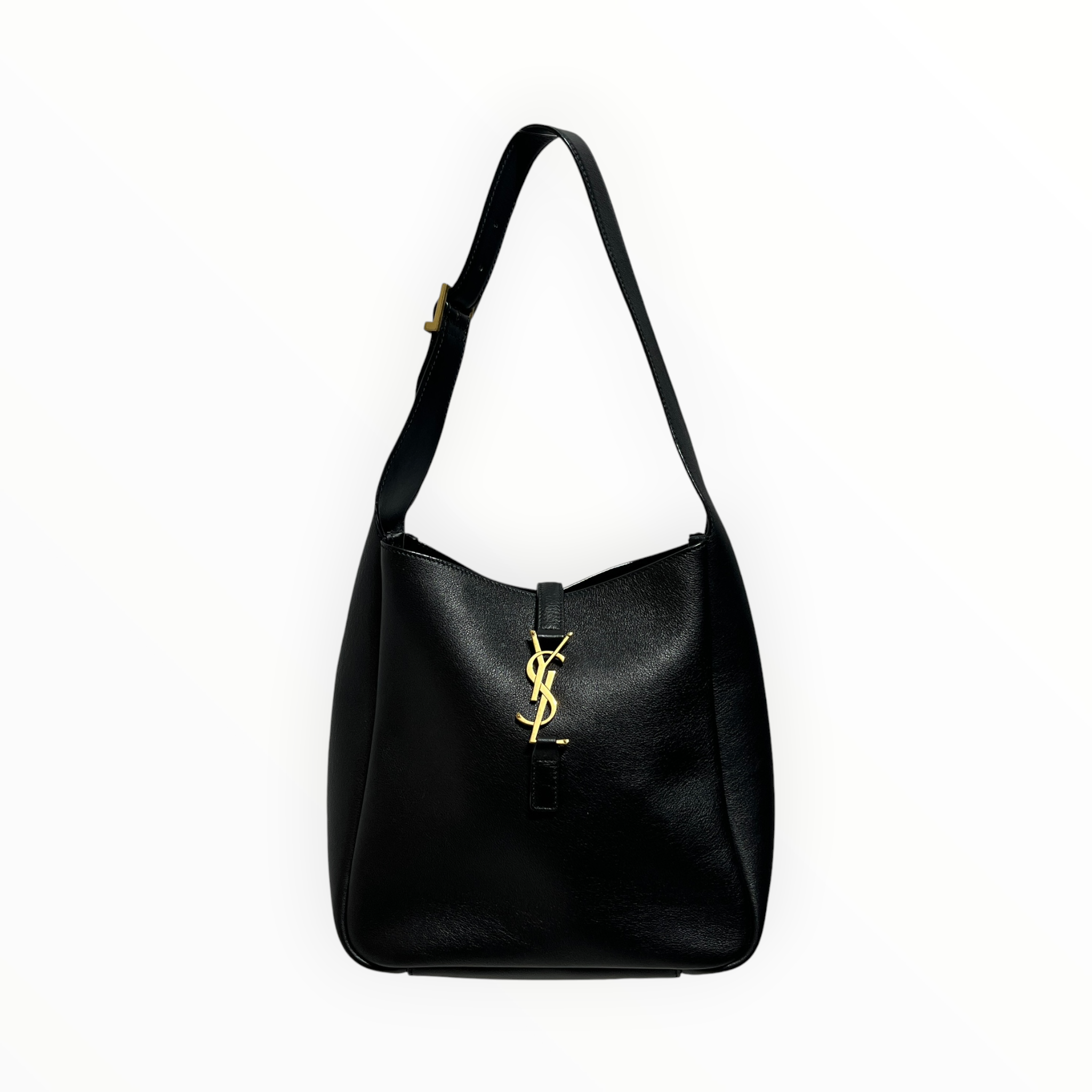 YVES SAINT LAURENT/Tote Bag/Leather/BLK/Le 5 A 7 icro Leather Tote view 1