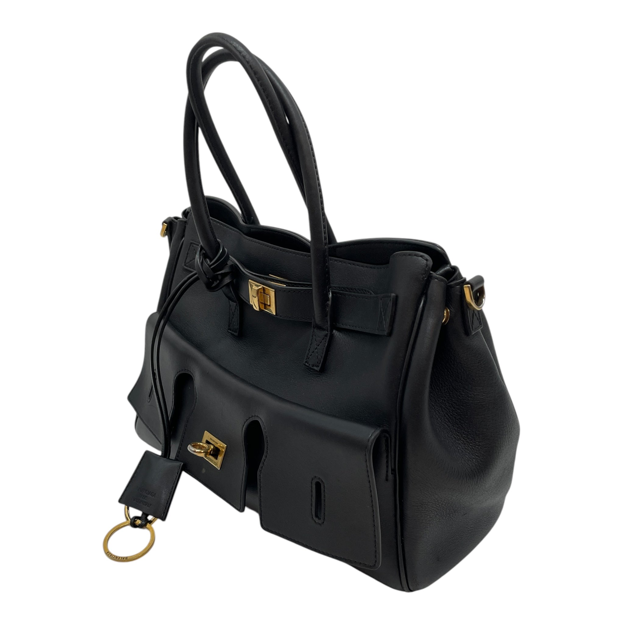 BALENCIAGA/Bag/Leather/BLK/BEL AIR SMALL BLACK view 3