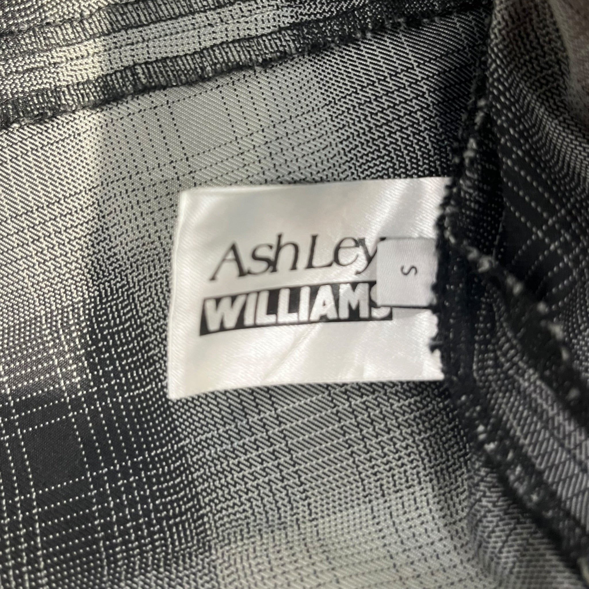 ASHLEY WILLIAMS/Tailored Jkt/S/Plaid/Cotton/GRY/Single Breasted/ view 3