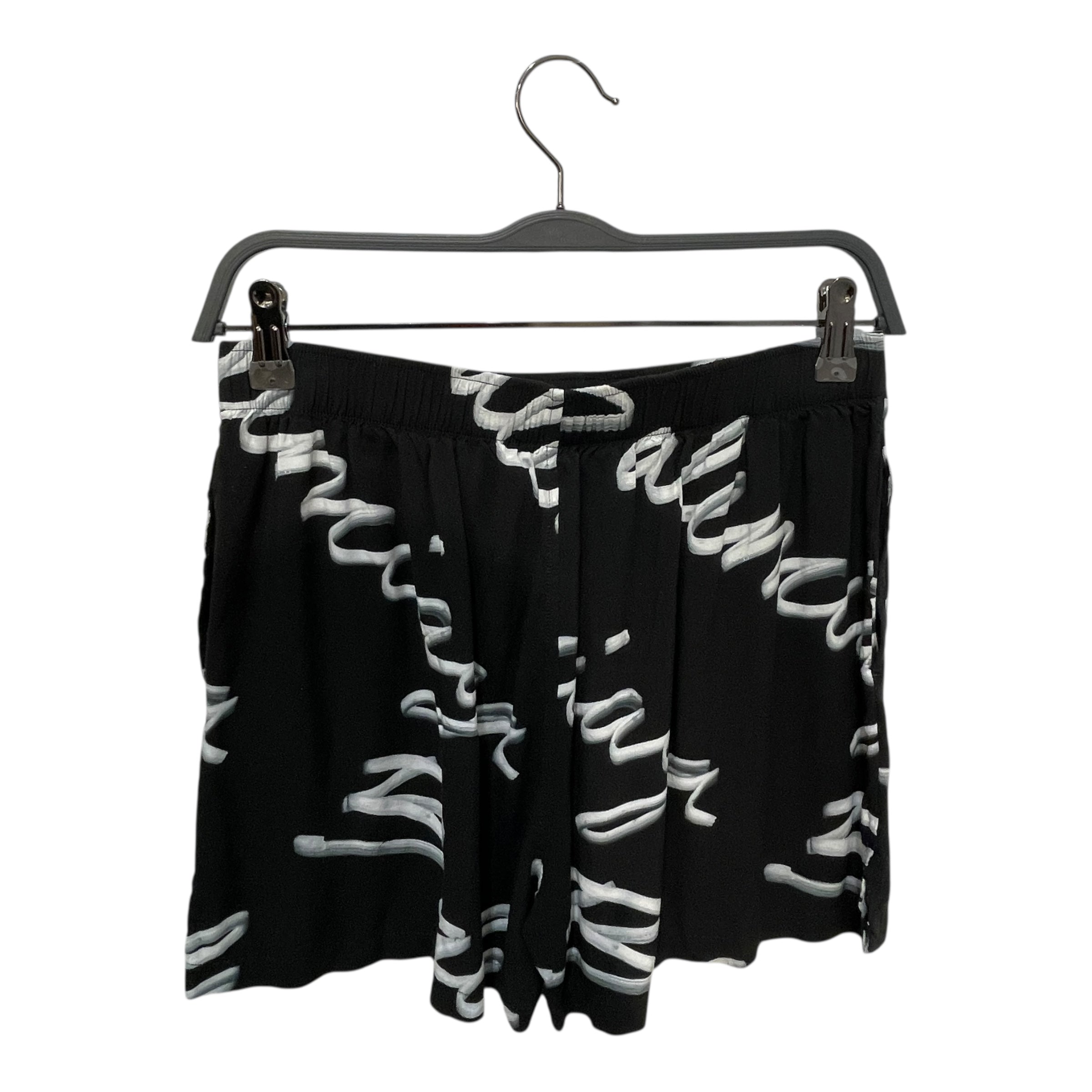 BALENCIAGA/Shorts/36/All Over Print/Nylon/BLK/Scribble Logo Wardrobe Shorts view 2