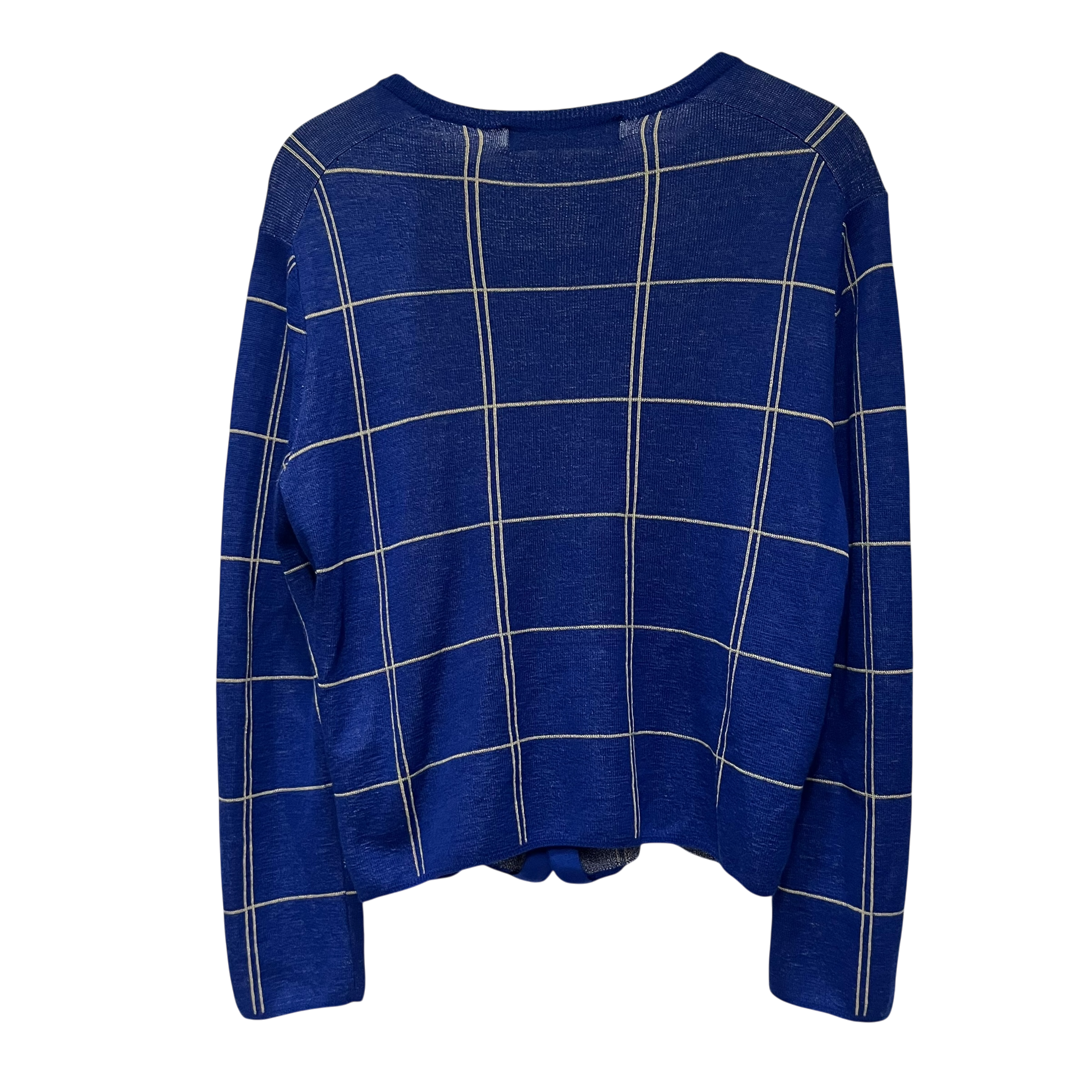 COMME des GARCONS HOMME PLUS/Heavy Cardigan/Stripe/Nylon/NVY/cdg cardigan blue view 2