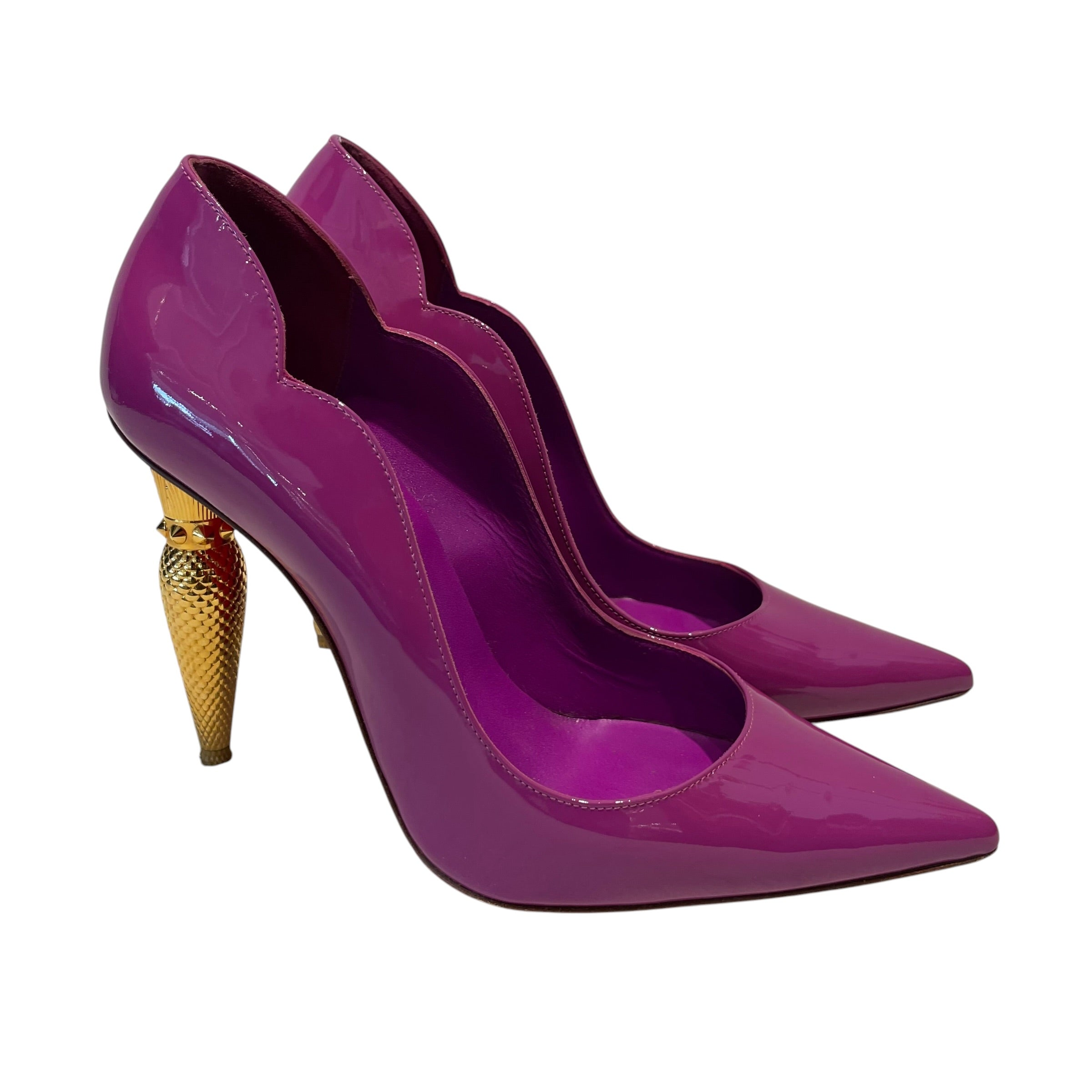 Christian Louboutin/Heels/EU 38/Leather/PPL/Hot Chick - Lipstick Heel view 1