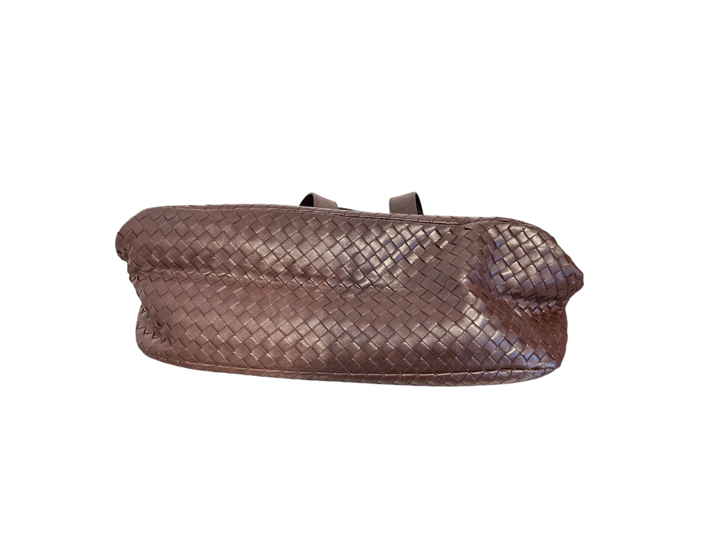 BOTTEGA VENETA/Hand Bag/Leather/BRW/intrecciato top handle bag view 4