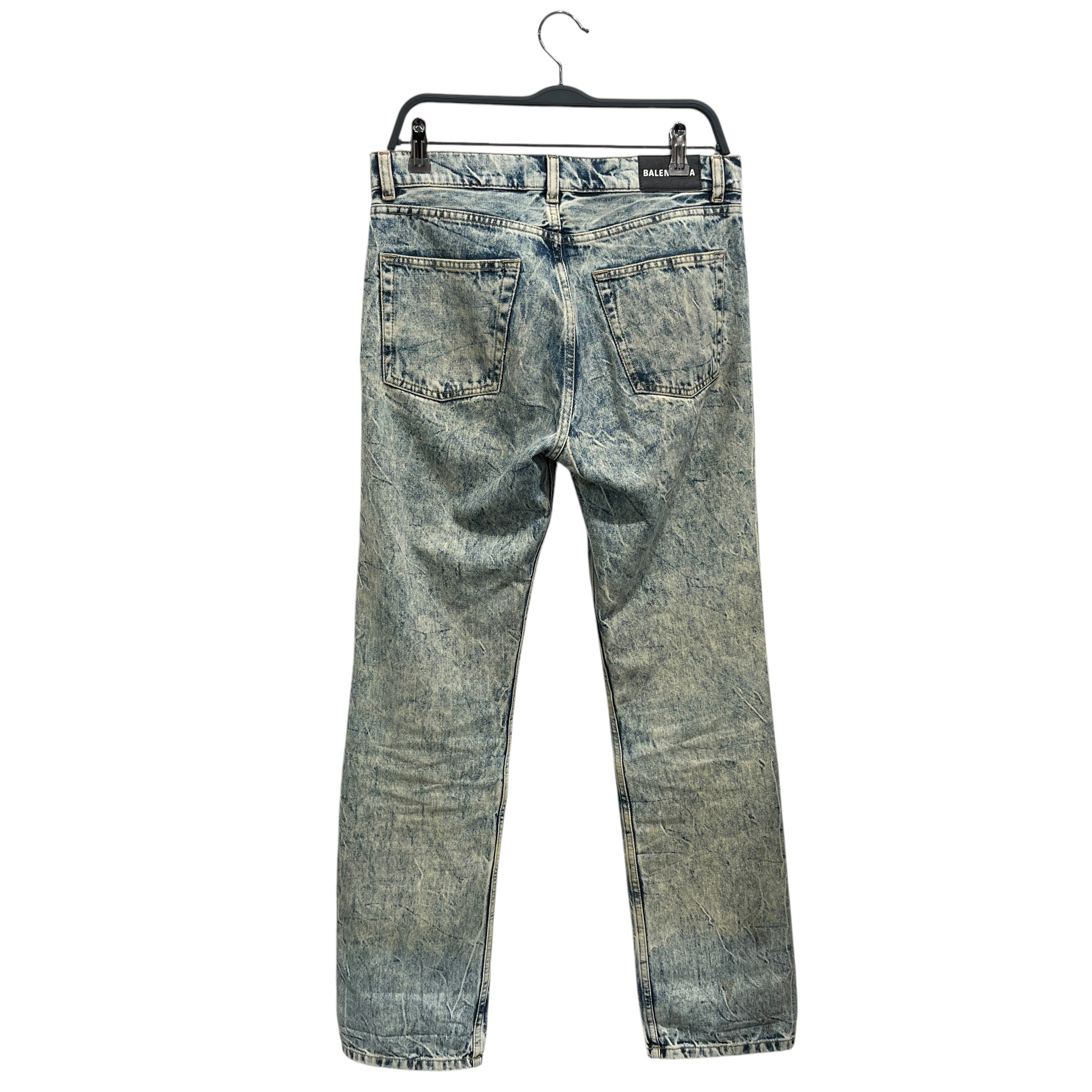 BALENCIAGA/Skinny Pants/27/Denim/BLU/Acid Wash Jeans view 2