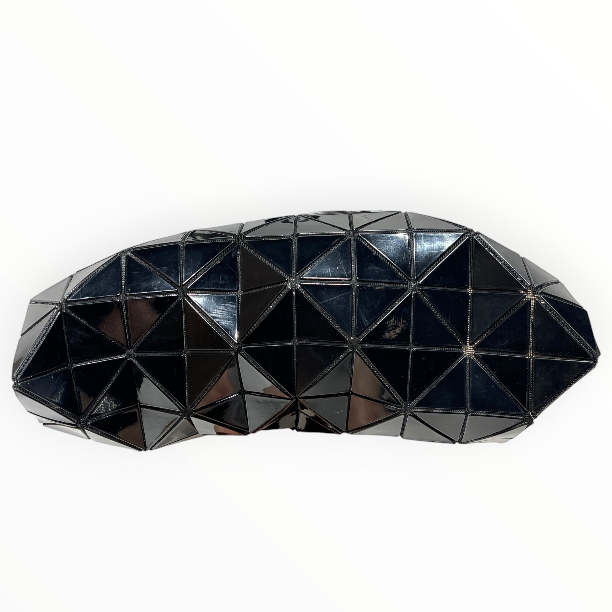 BAO BAO ISSEY MIYAKE/Tote Bag/Leather/BLK/GEOMETRIC PVC PANEL view 3