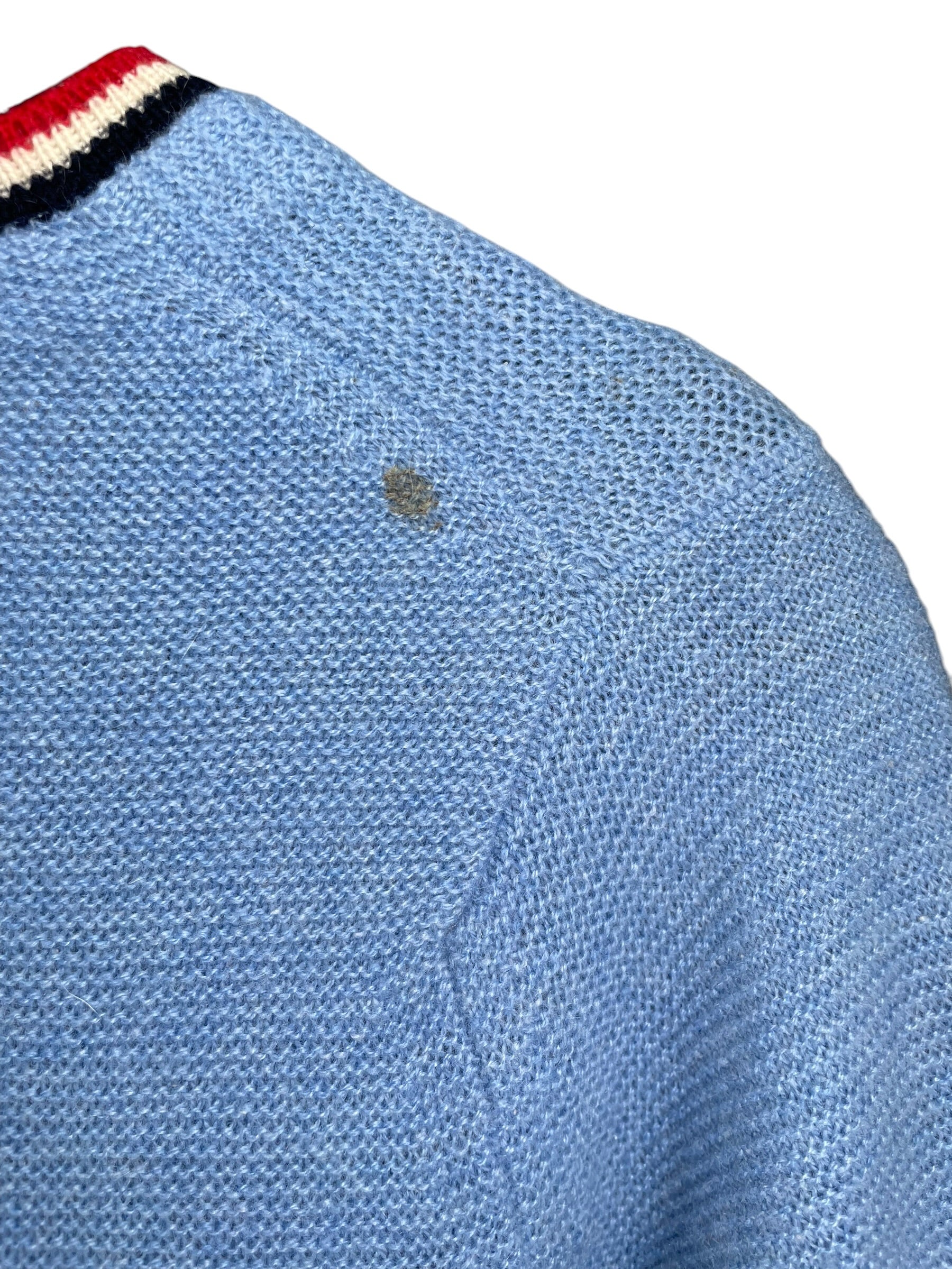 THOM BROWNE. NEW YORK/Cardigan/0/Wool/BLU/CROPPED STRIPE CARDIGAN view 7