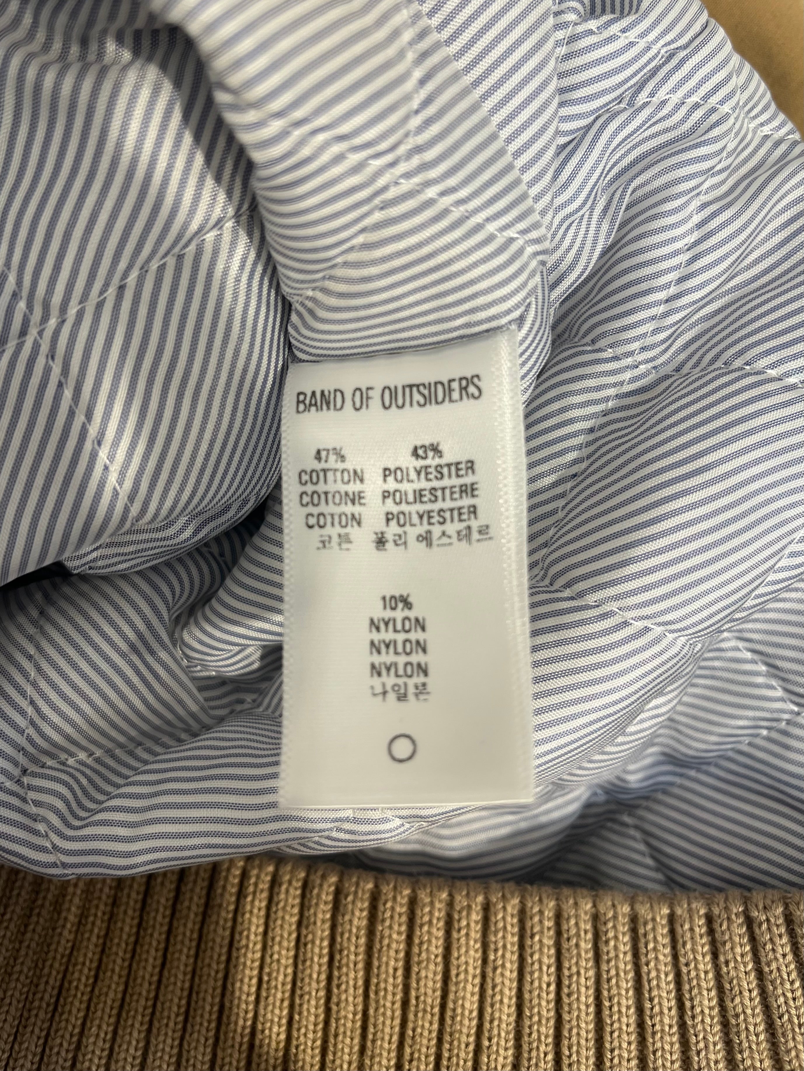 BAND OF OUTSIDERS/Jacket/3/Cotton/BEG/Plaid/DOUBLE ZIP BUTTONS PLAIDCOLLAR view 4
