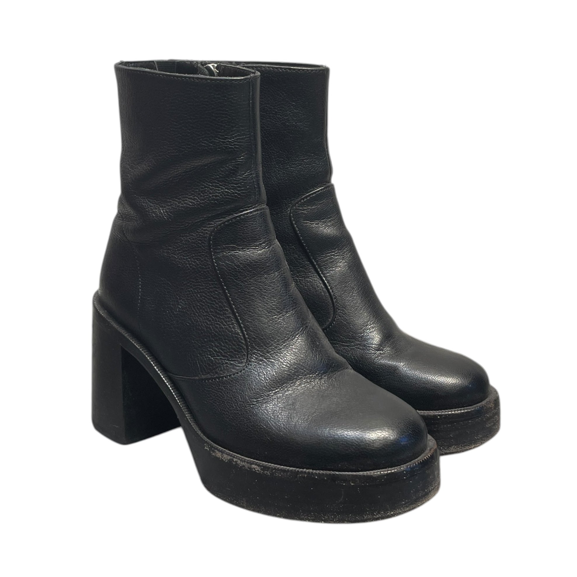 SIMON MILLER/Ankle Boots/EU 36/Leather/BLK/ view 1