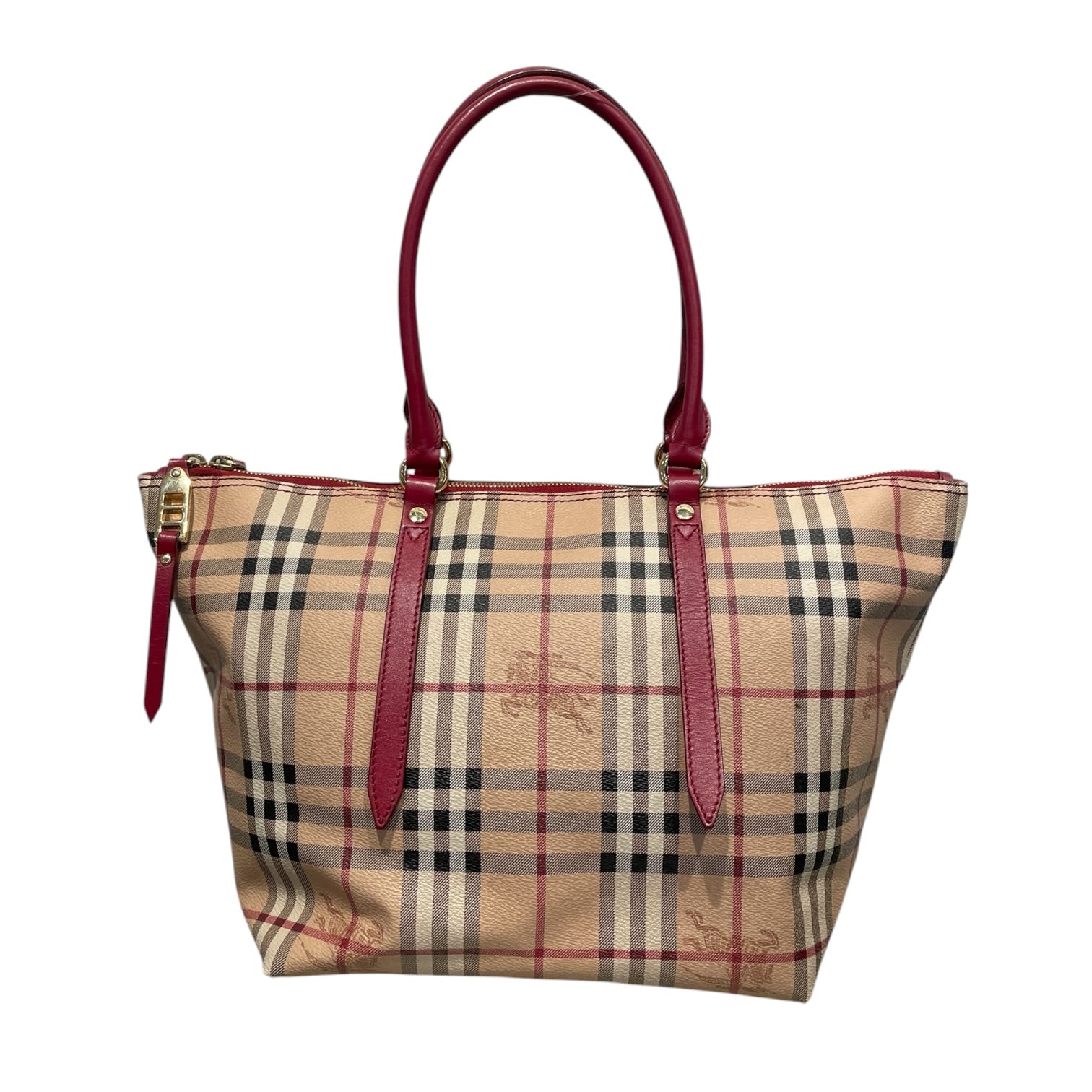 BURBERRY BLACK LABEL/Tote Bag/Hombre Check/Cotton/BEG/HAYMARKET CHECK SALISBURY TOTE view 1