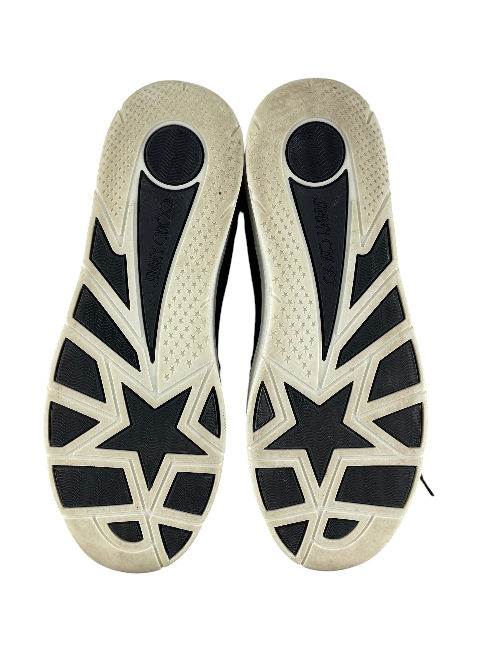 JIMMY CHOO/Low-Sneakers/EU 40/Leather/BLK/STAR DESIGN view 3