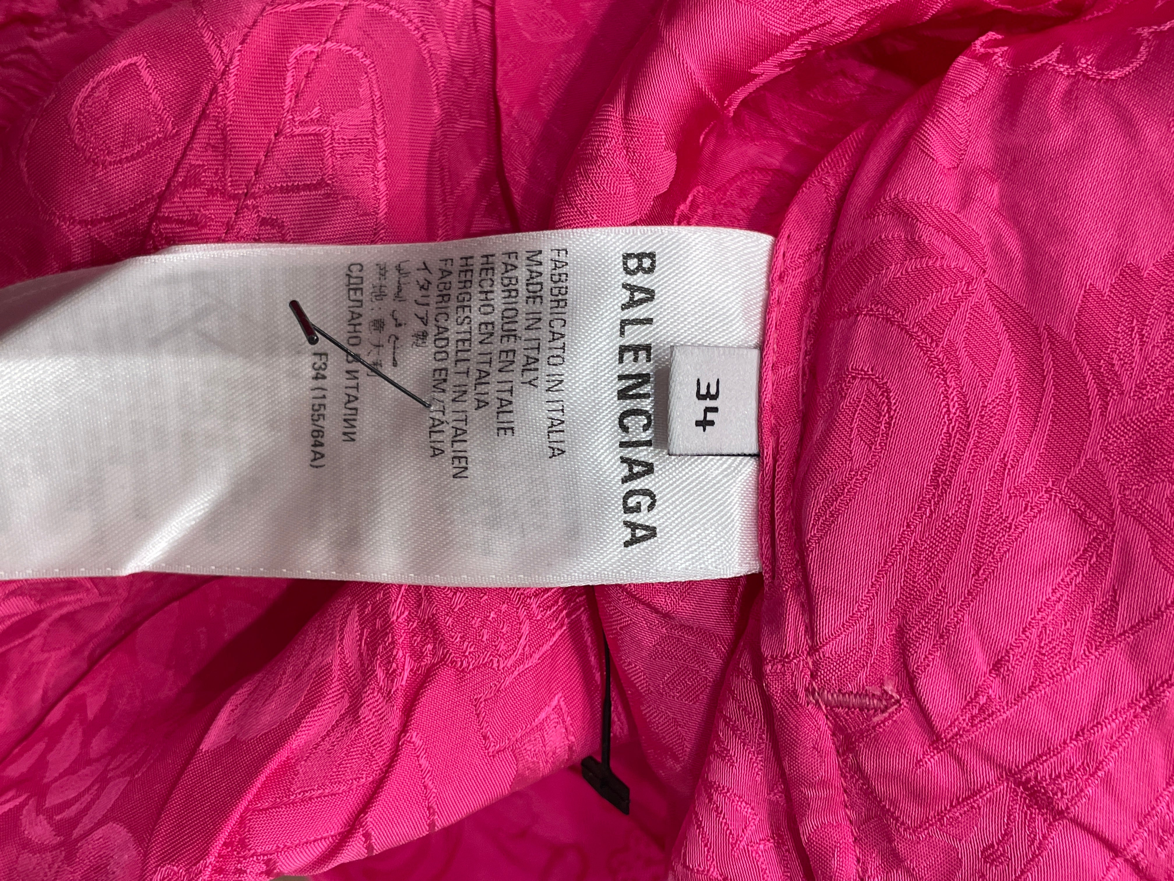 BALENCIAGA/Shorts/34/Polyester/PNK/BALENCI HOMEWEAR GRAPHIC SHORT view 3