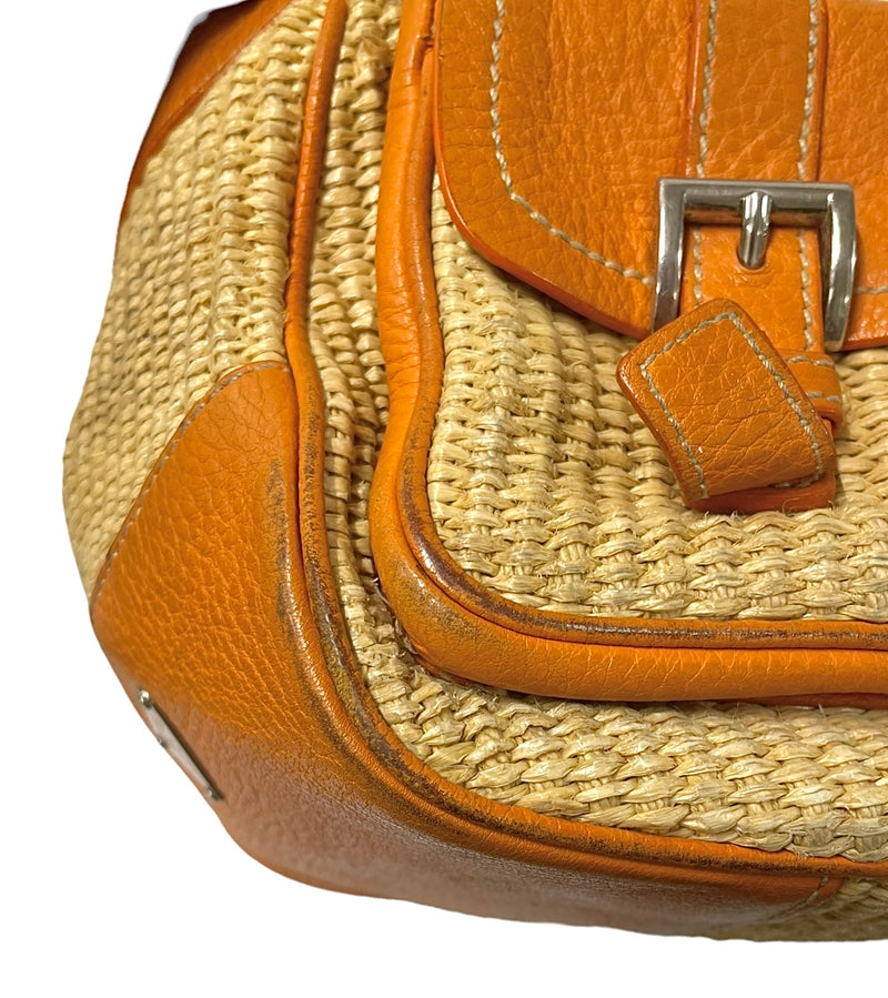 PRADA/Hand Bag/Leather/ORN/129
