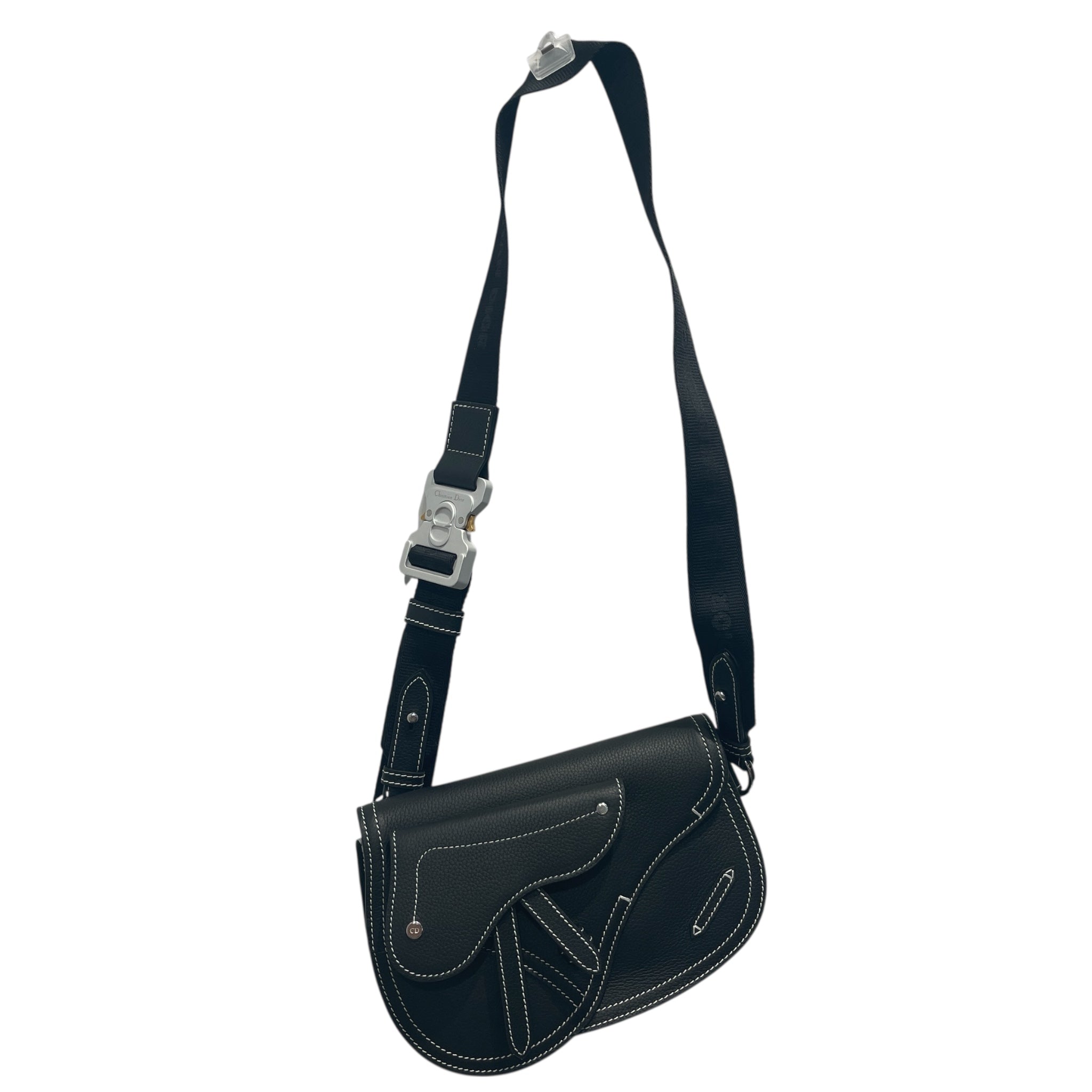 Christian Dior/Cross Body Bag/Leather/NVY/DIOR SADDLE MESSENGER BAG view 1