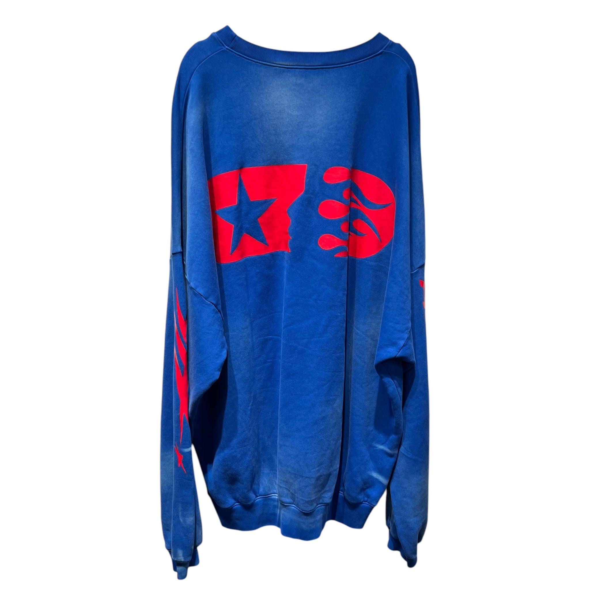 HELLSTAR/Sweatshirt/XXXL/Graphic/Cotton/BLU/Oversize/HELLSTAR SPORTS SWEAATSHIRT view 2