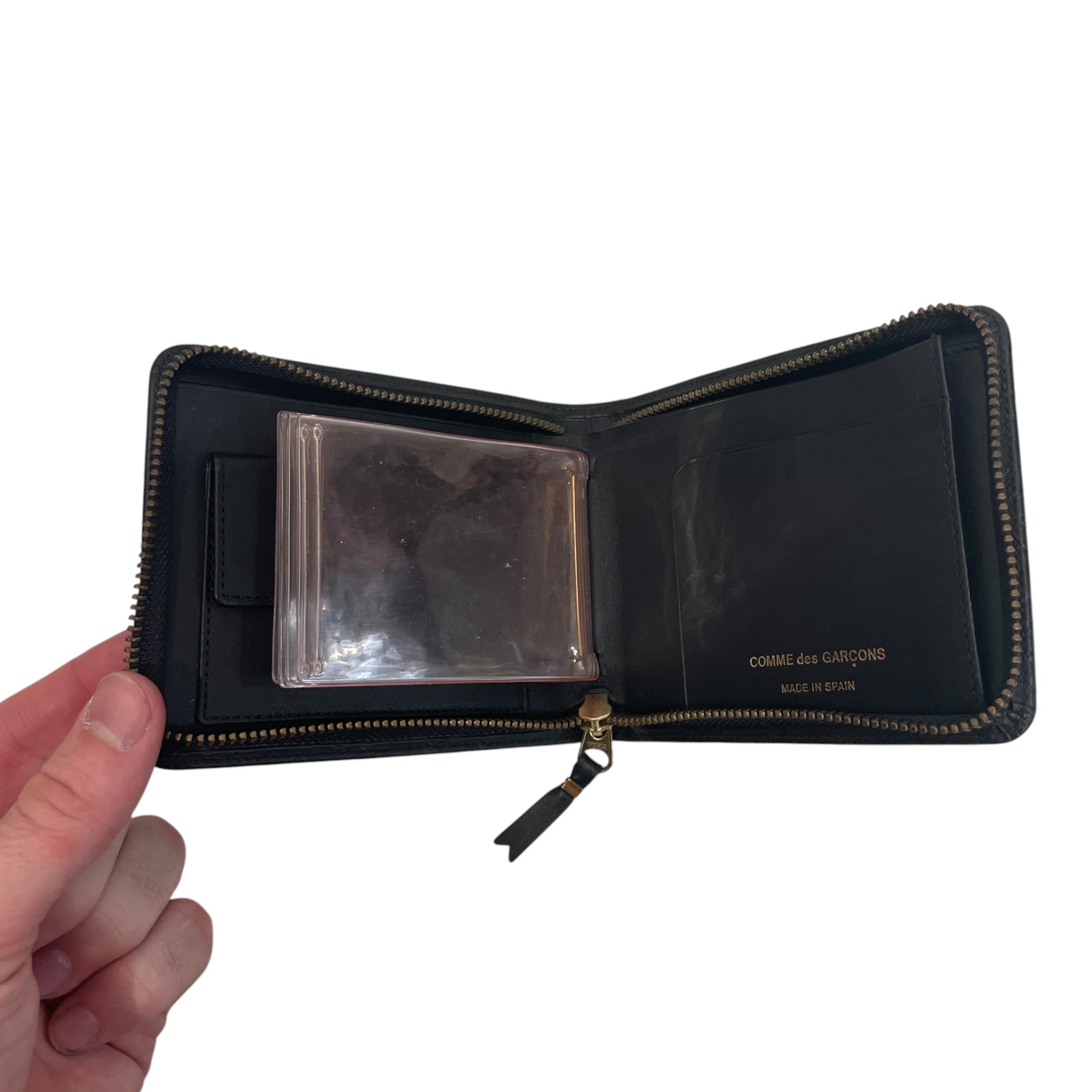 COMME des GARCONS/Wallet/Monogram/Leather/BLK/PRESSED MONOGRAM view 5