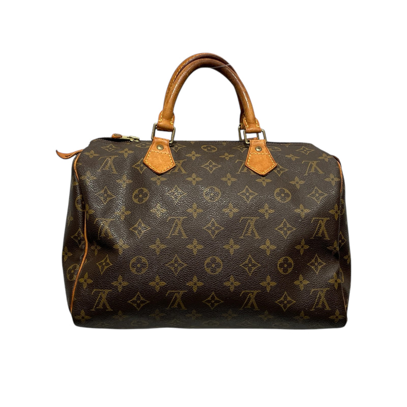 LOUIS VUITTON/Hand Bag/FREE/Monogram/Leather/BRW/Speedy 30