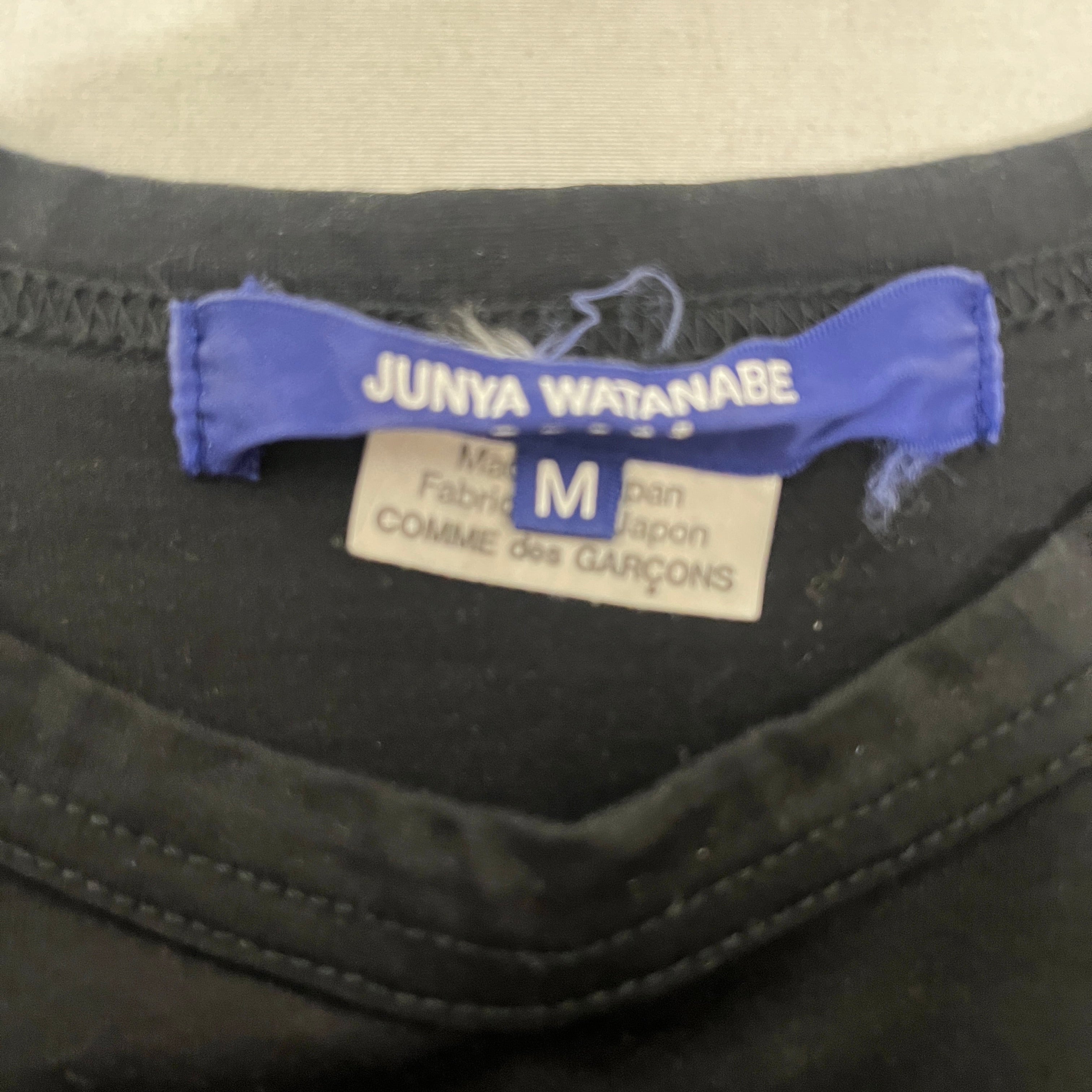 JUNYA WATANABE COMME des GARCONS/T-Shirt/M/Cotton/BLK/NETFLIX FRONT LOGO view 3