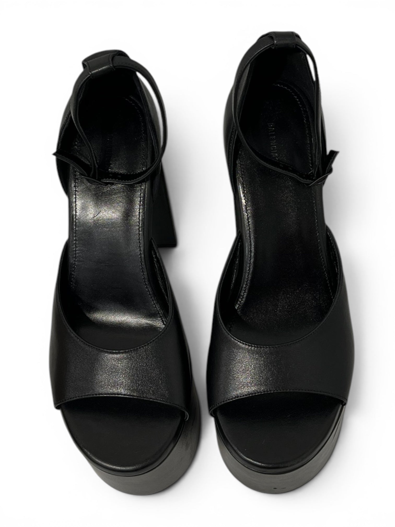 BALENCIAGA/Heels/EU 40/Leather/BLK/PLATFORM HEELS BRAND NEW view 5