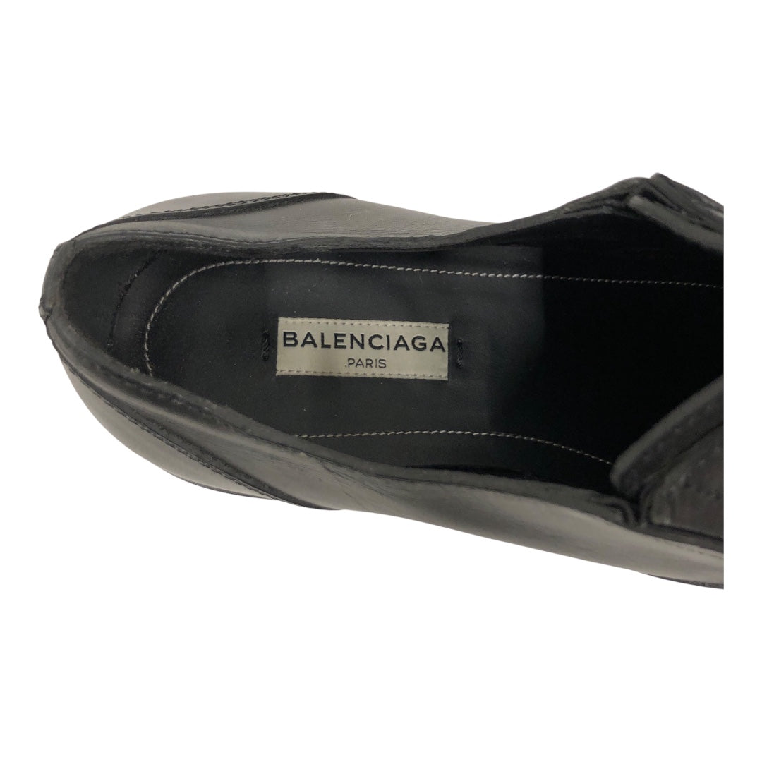 BALENCIAGA/Shoes/EU 38/Leather/BLK/Balenciaga Studded Oxfords view 3