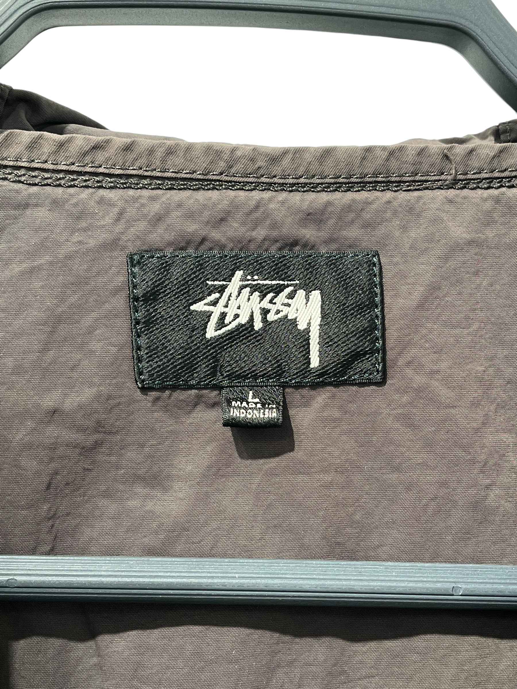 STUSSY/Jacket/L/Nylon/BRW/HOODED FULL ZIP WHITTESIDELOGO view 3