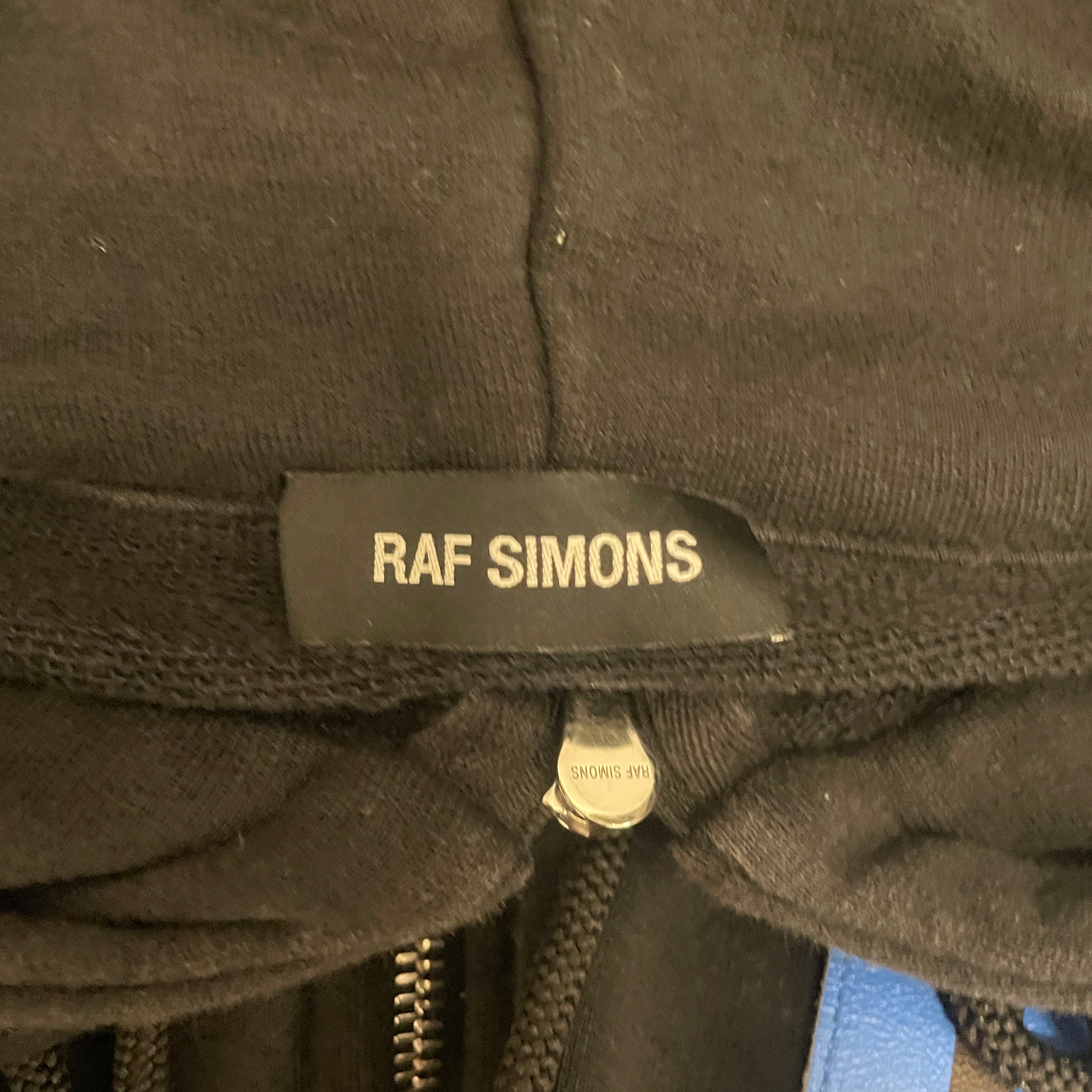 RAF SIMONS/Hoodie/XL/Cotton/BLK/BLUE BOX LOO RSRS view 4