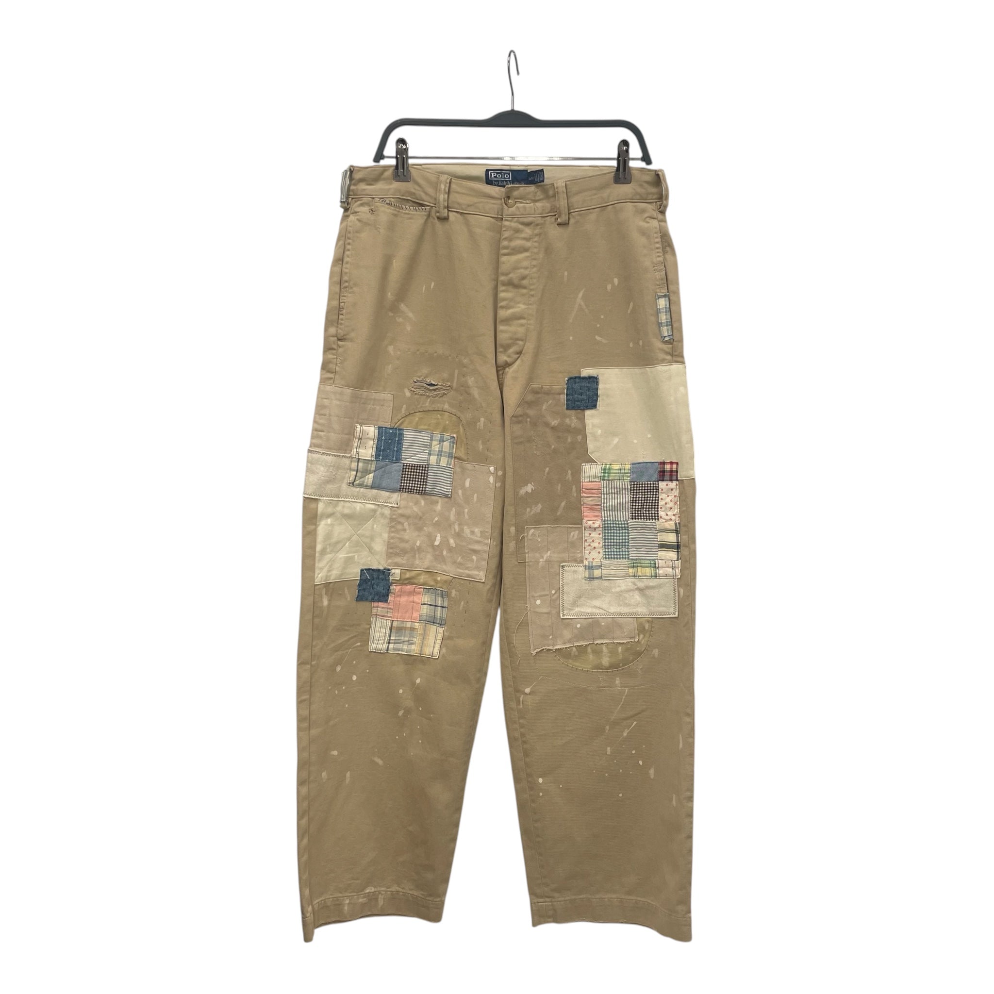 POLO RALPH LAUREN/Pants/32/Rayon/KHK/Patchwork view 1