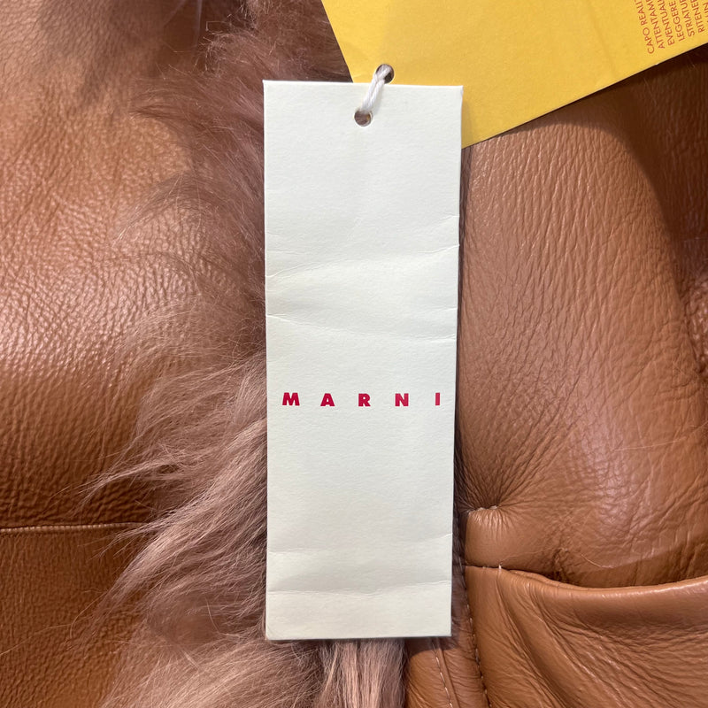 MARNI/SL Dress/38/Fur/BEG/fur and leather reversable