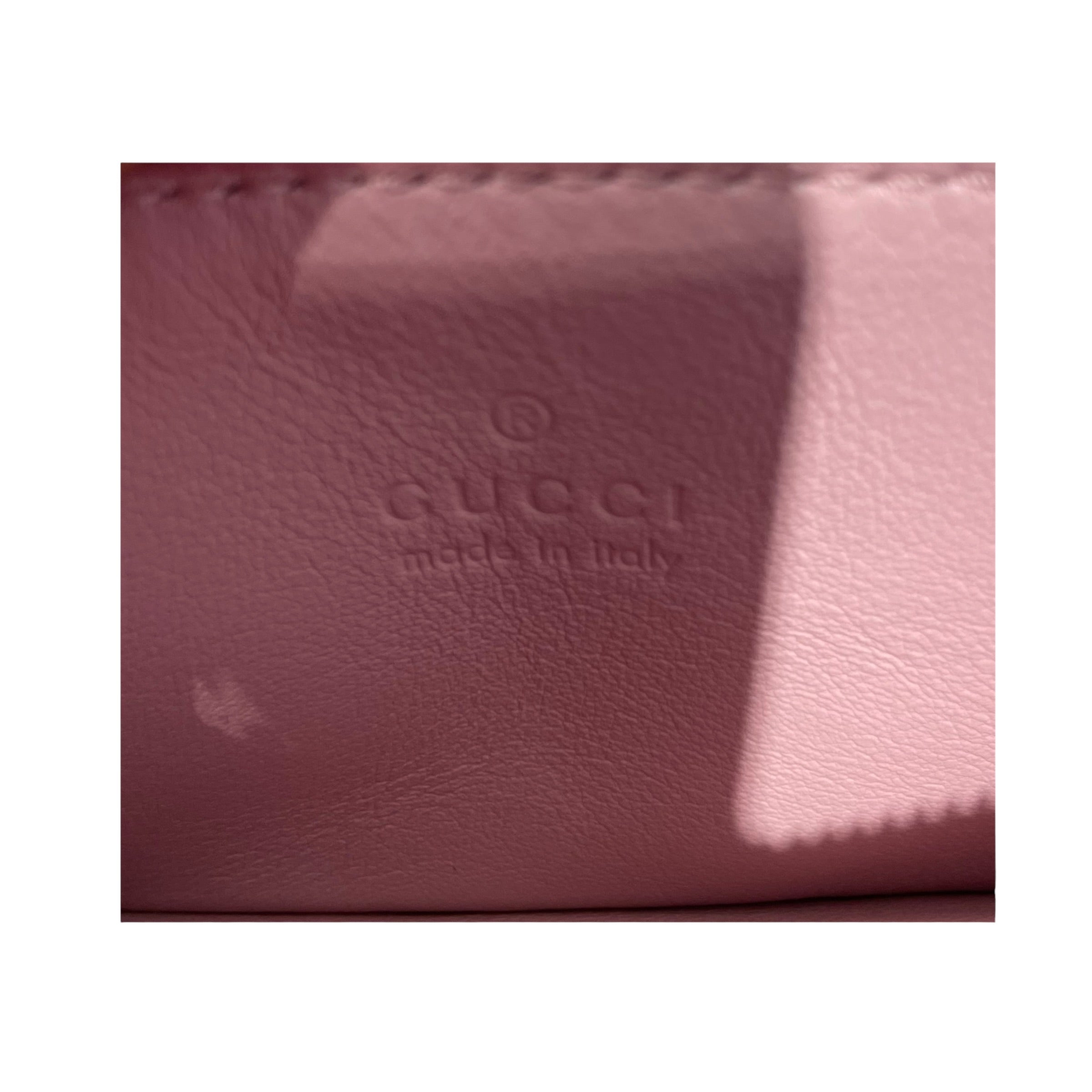GUCCI/Card Case/Leather/PNK/L's/Double G Charm Card Case view 4
