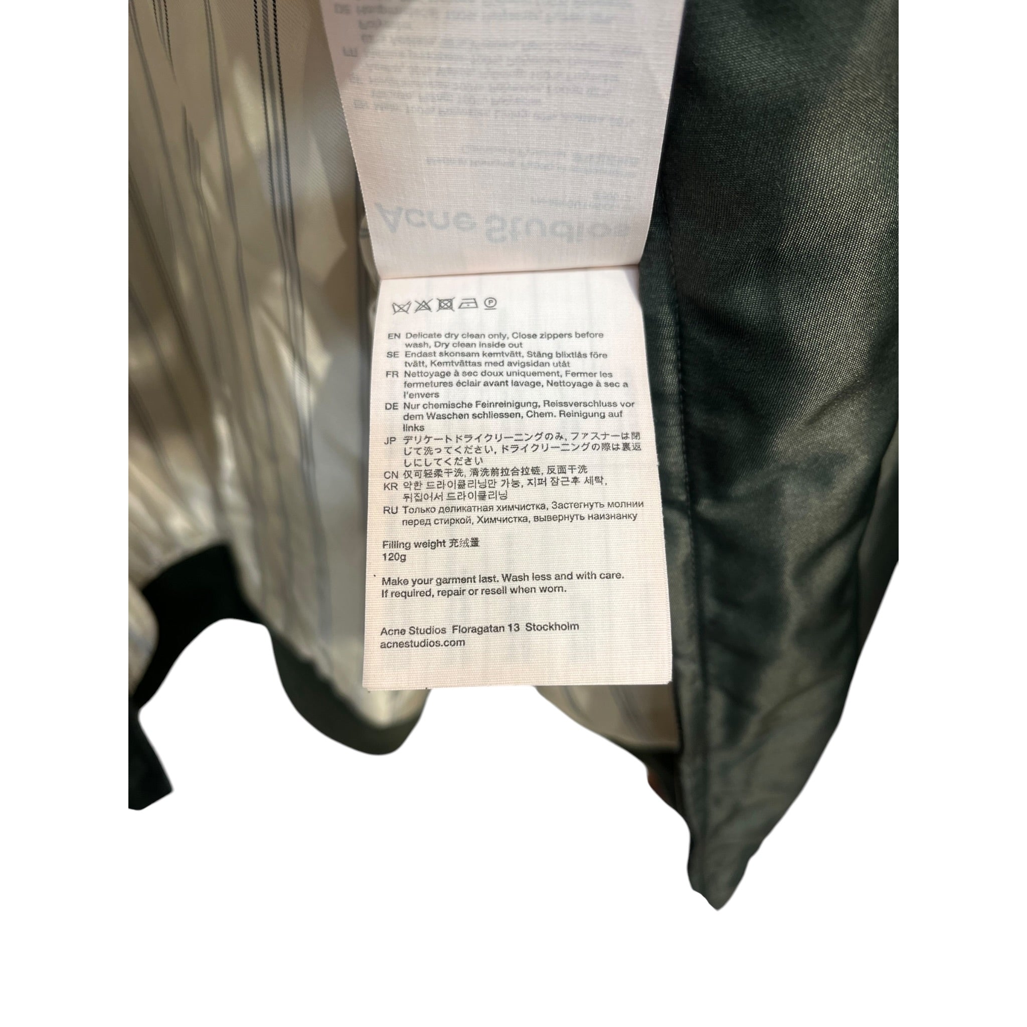 Acne Studios/Jacket/46/Polyester/GRN/BOMBER PLAID CUFFS view 4
