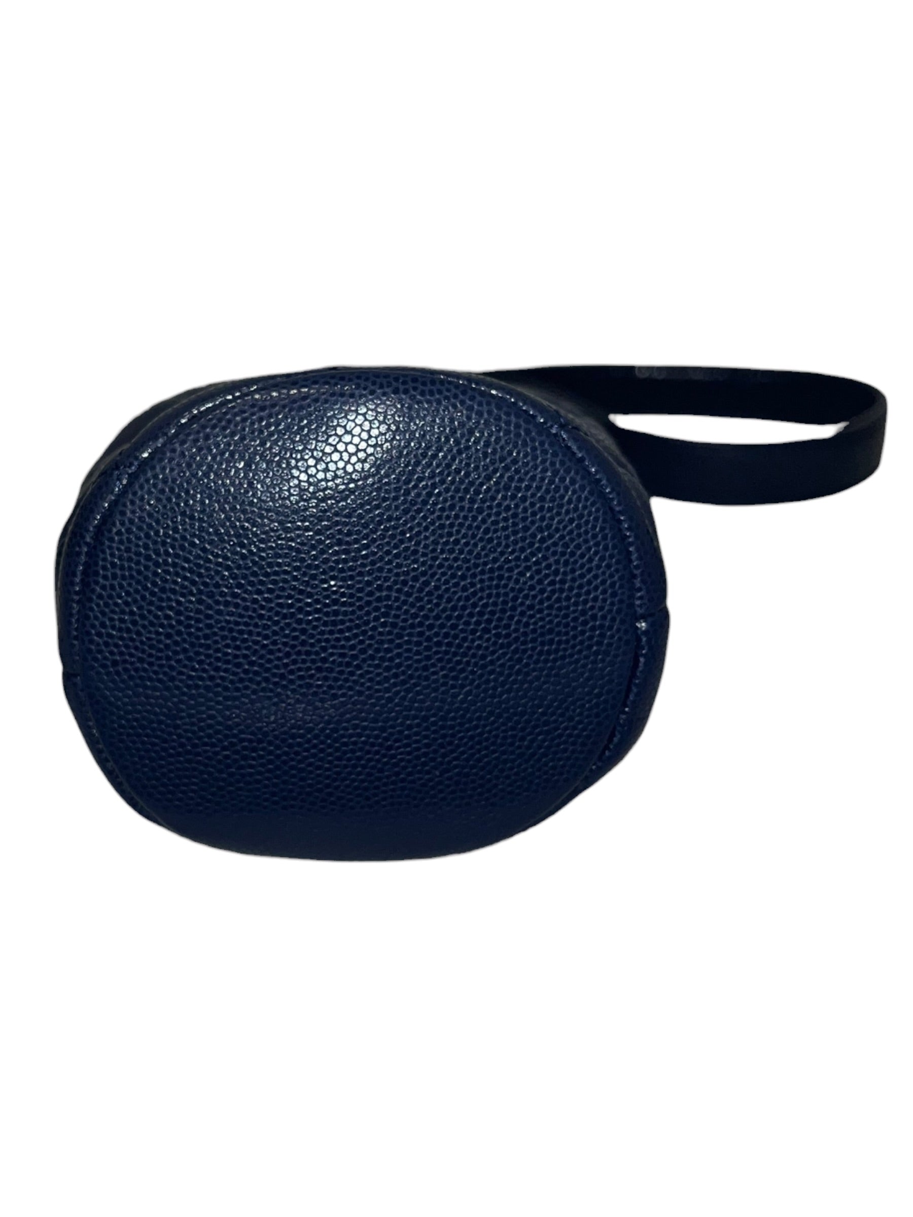 CHANEL/Cross Body Bag/Leather/NVY/caviar mini quilted bucket view 5