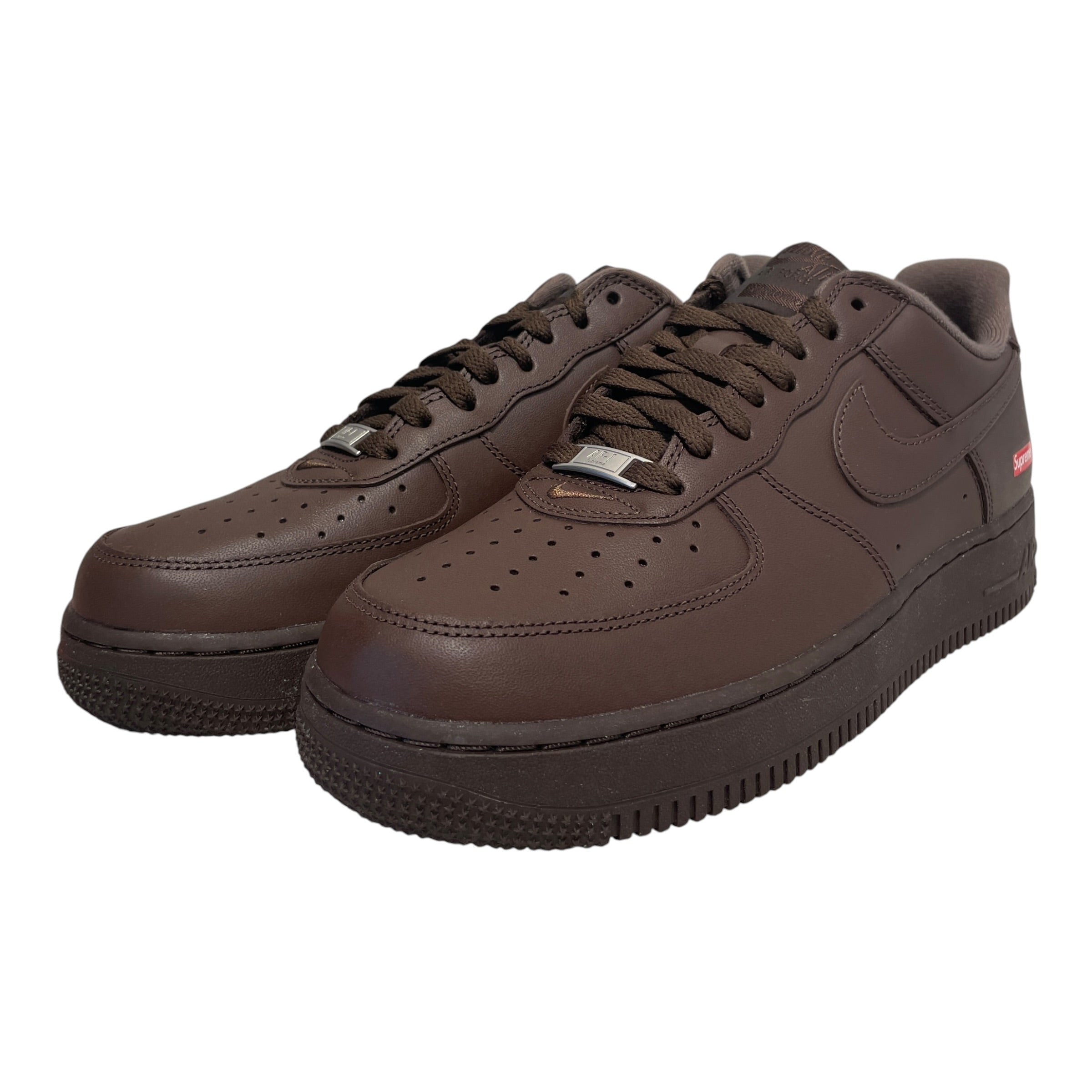 Supreme/NIKE/Low-Sneakers/US 8.5/Leather/BRW/Air Force 1 Low 'Box Logo' view 4