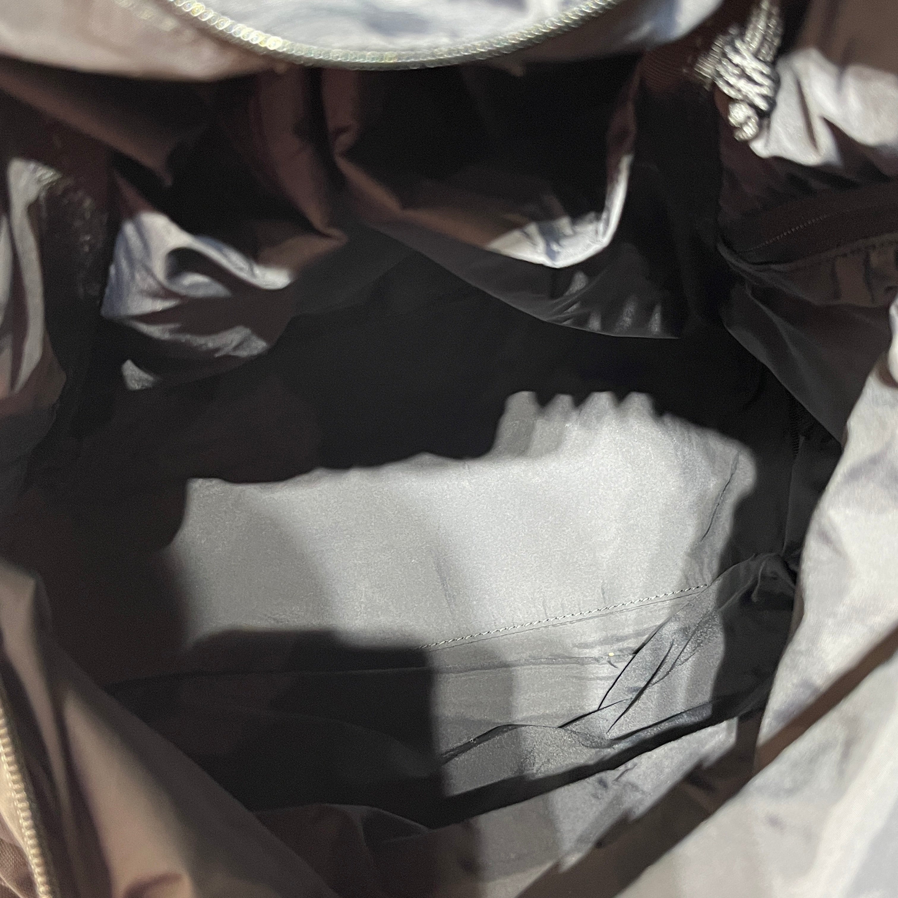 BALENCIAGA/Backpack/Nylon/BLK/white embroidered name view 7