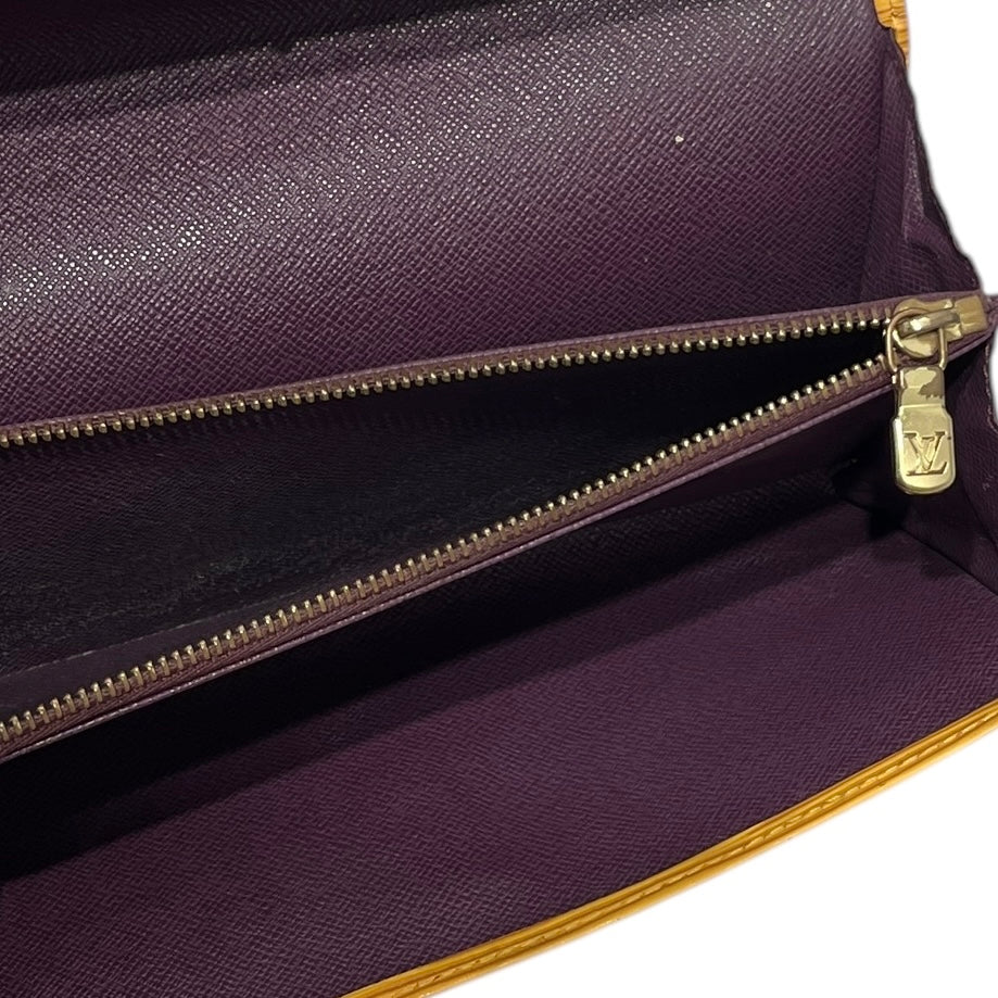 LOUIS VUITTON/Long Wallet/OS/Leather/YEL/EPI LEATHER view 4