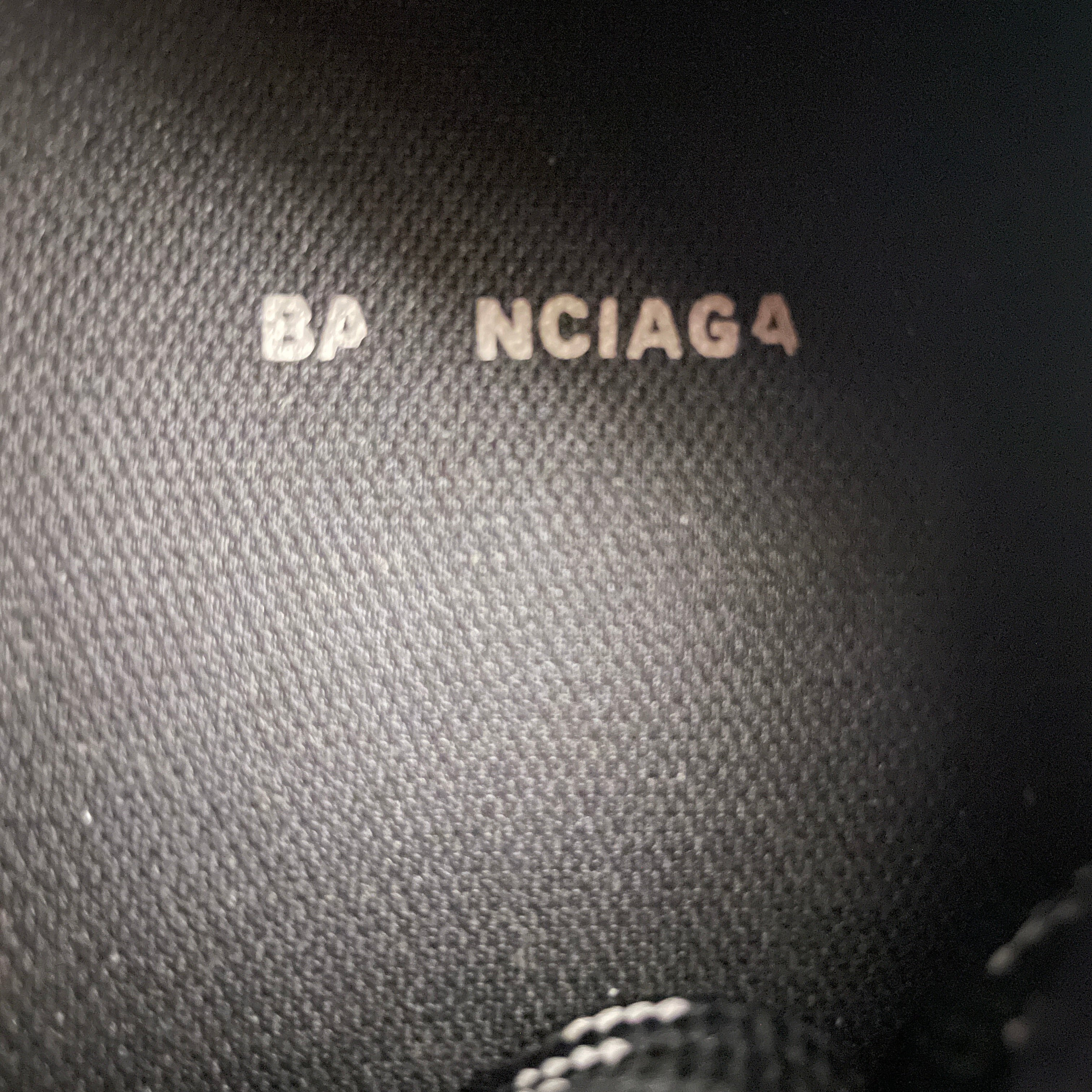BALENCIAGA/Low-Sneakers/US 8/Cotton/BLK/3XL RUNNER BLK/SLVR view 3