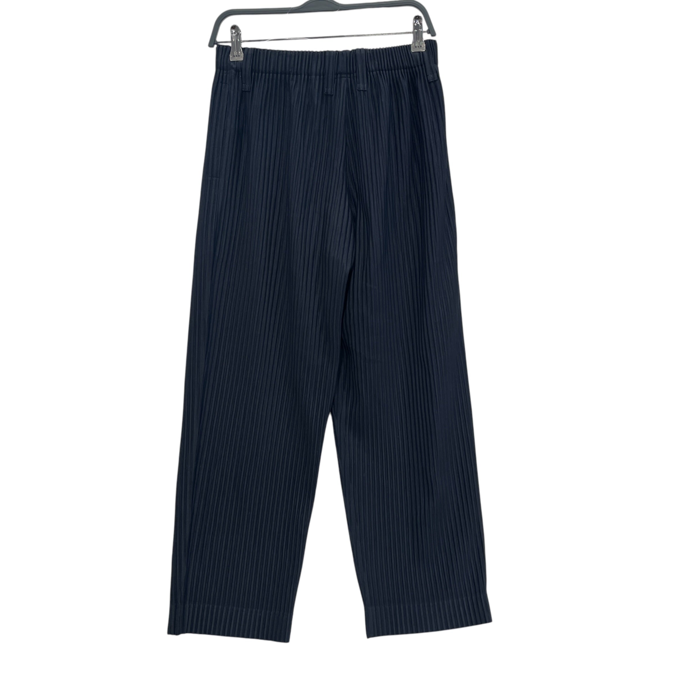 HOMME PLISSE ISSEY MIYAKE/Straight Pants/1/Polyester/NVY/PLEATED NAVY view 1