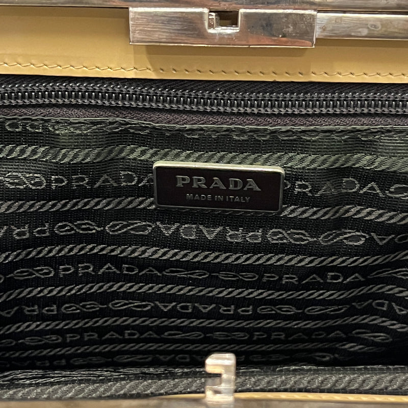 PRADA/Hand Bag/Leather/CRM/vintage brown/light  brown