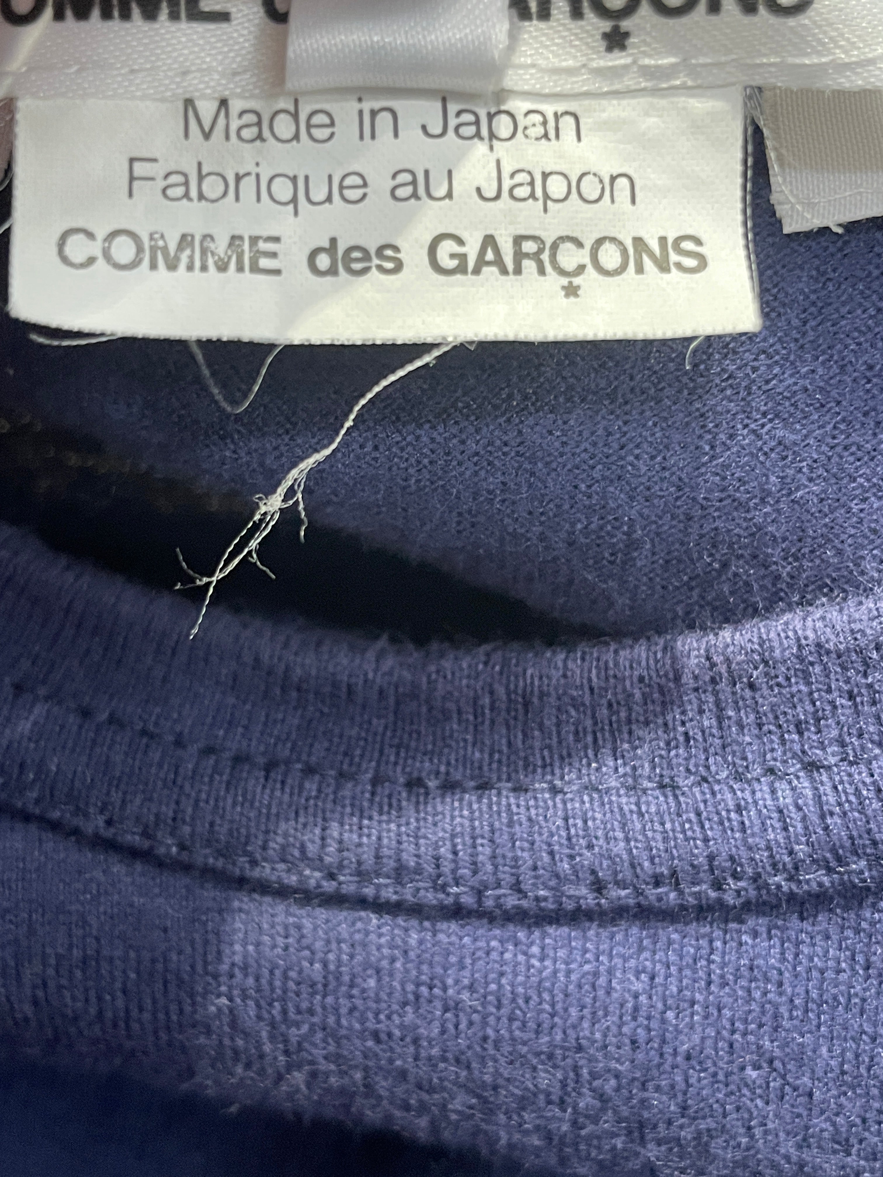 COMME des GARCONS HOMME/T-Shirt/S/Cotton/NVY/High Neck/ view 4