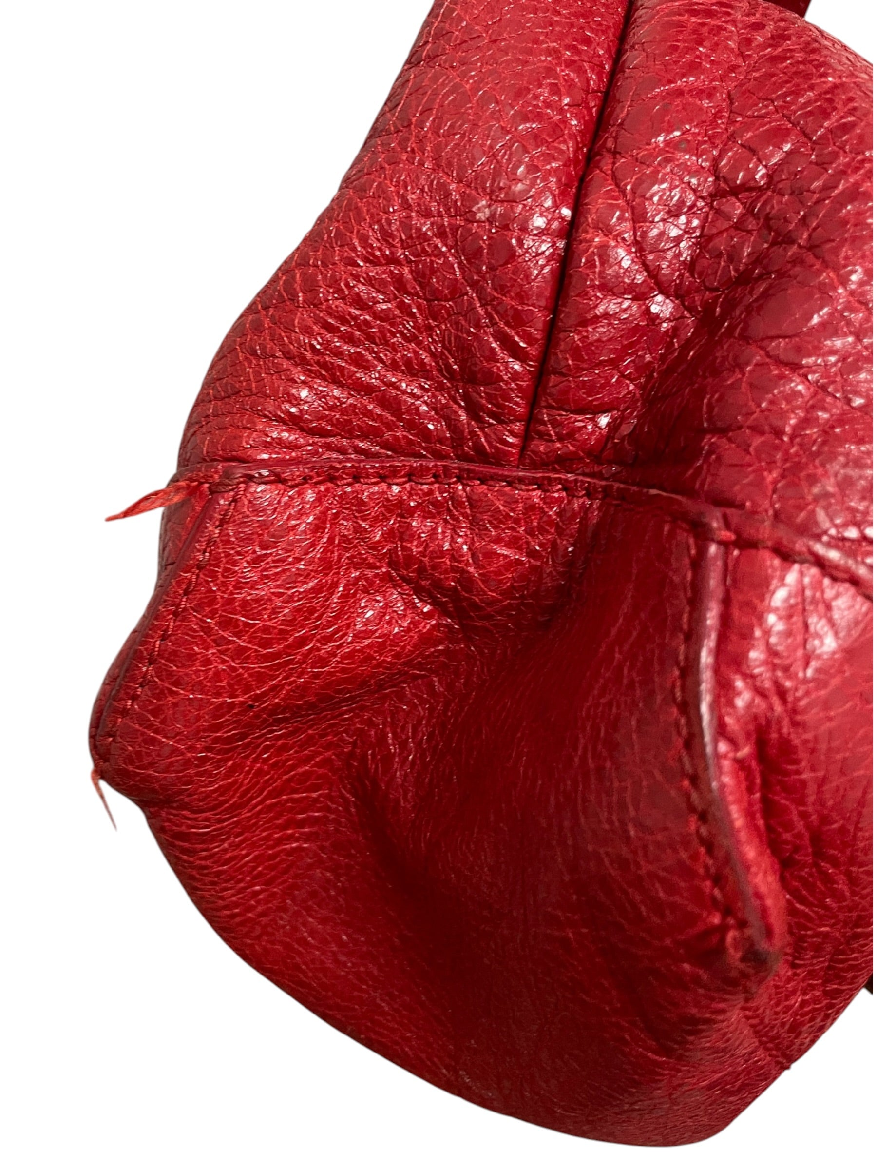 BALENCIAGA/Cross Body Bag/Leather/RED/MOTO MESSENGER/ SLV HARDWARE view 6