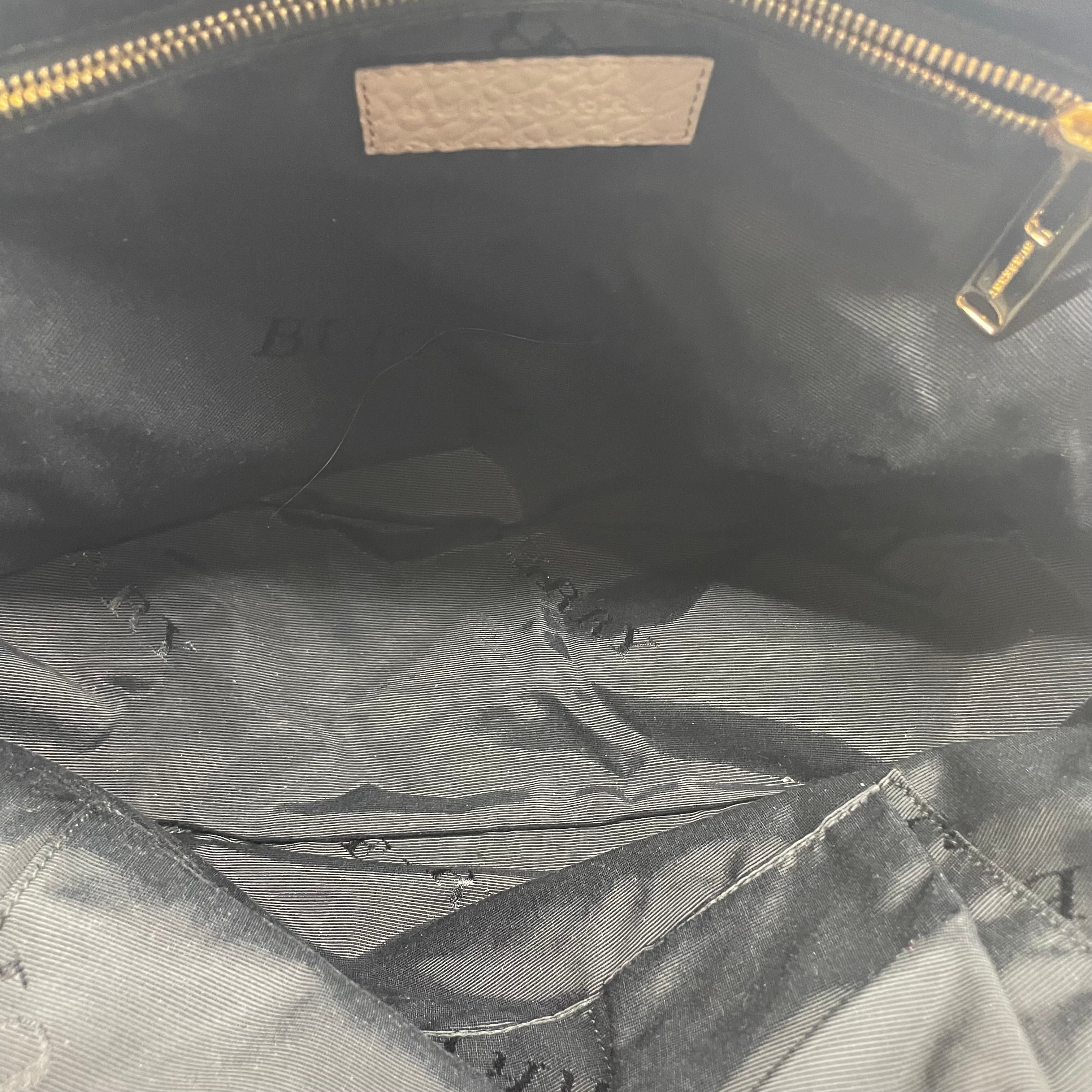 BURBERRYS/Hand Bag/Leather/GRY/ROUND BAG view 6