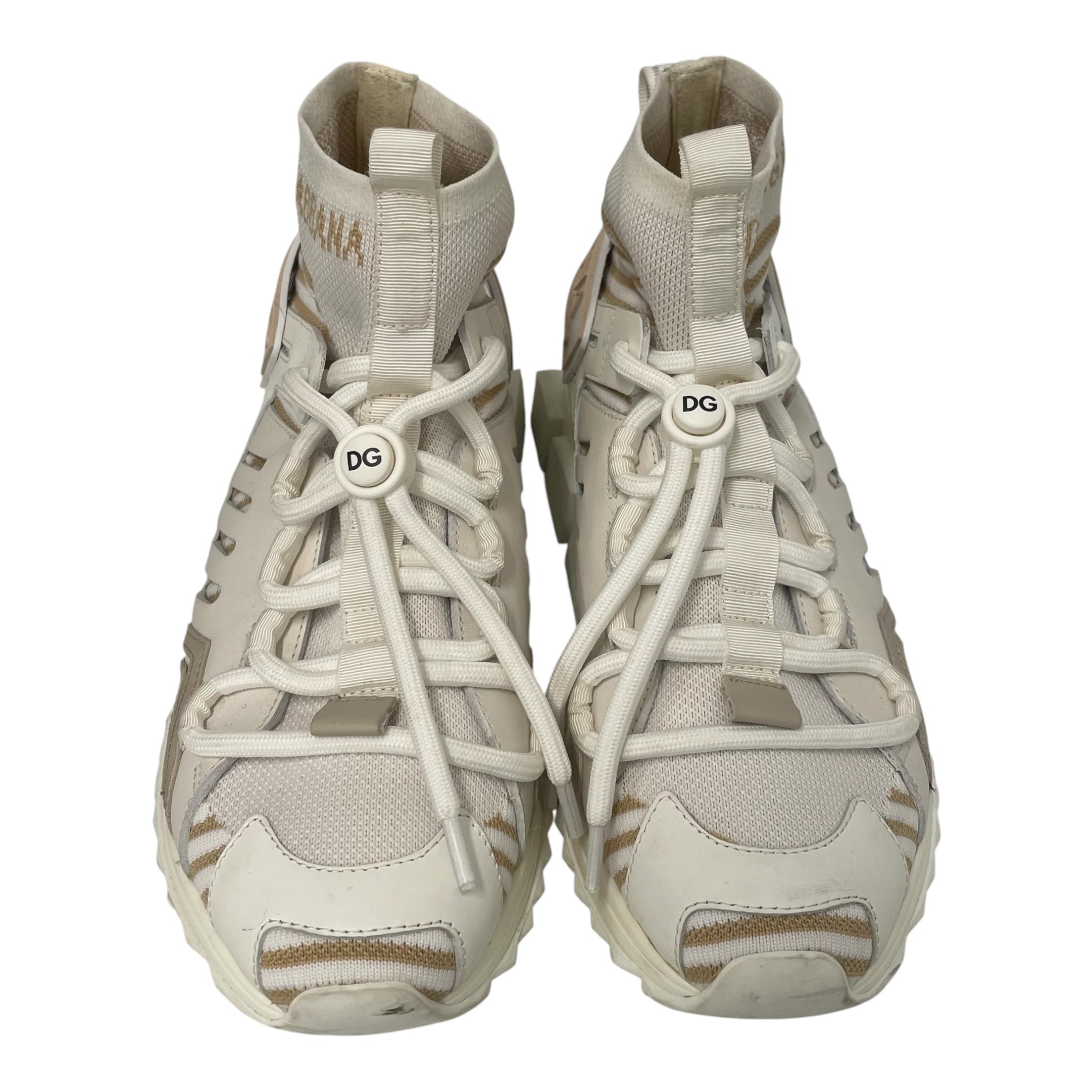DOLCE&GABBANA/Hi-Sneakers/US 7/Border/WHT/ view 4