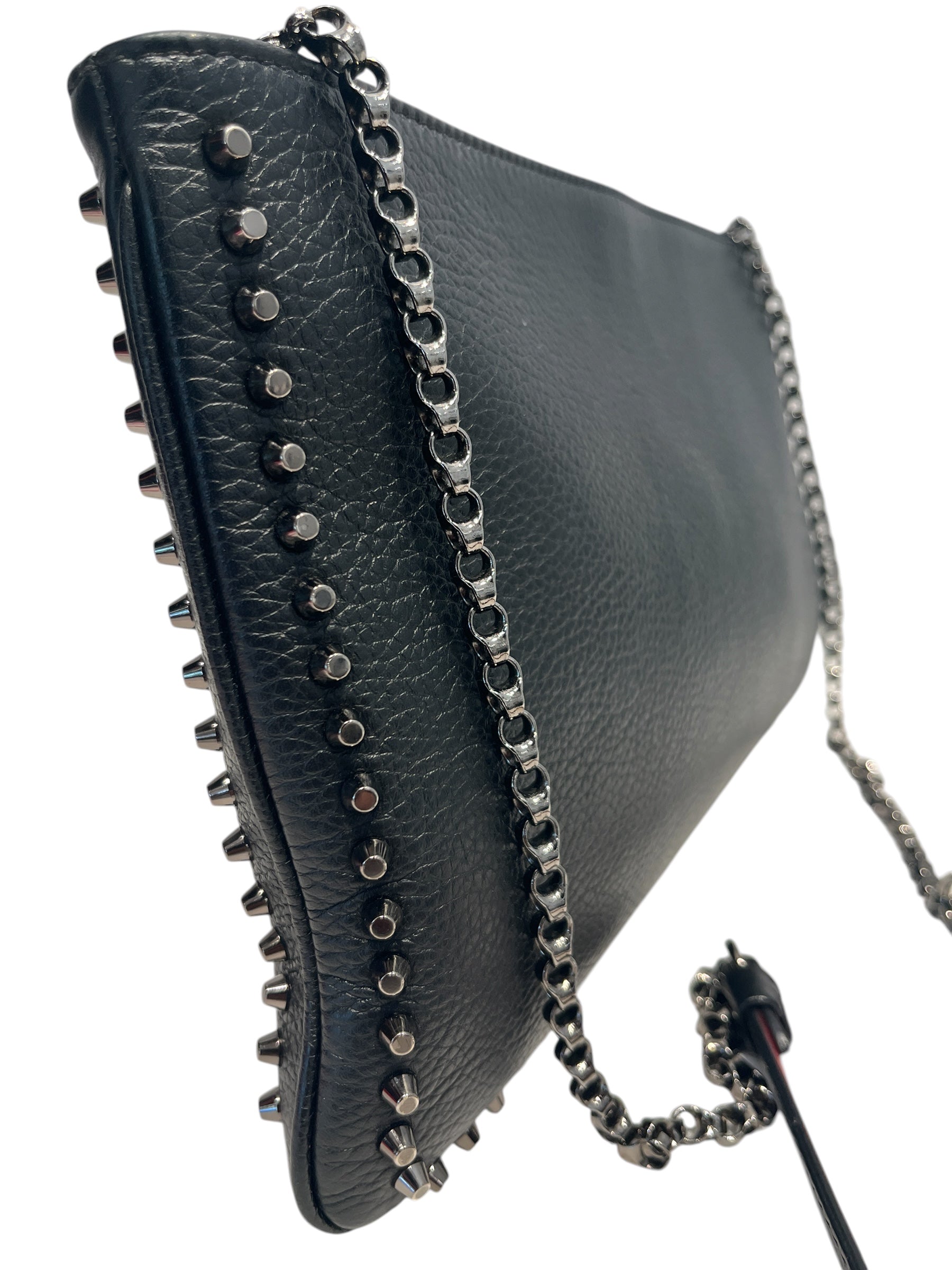 Christian Louboutin/Cross Body Bag/Leather/BLK/Studded view 6