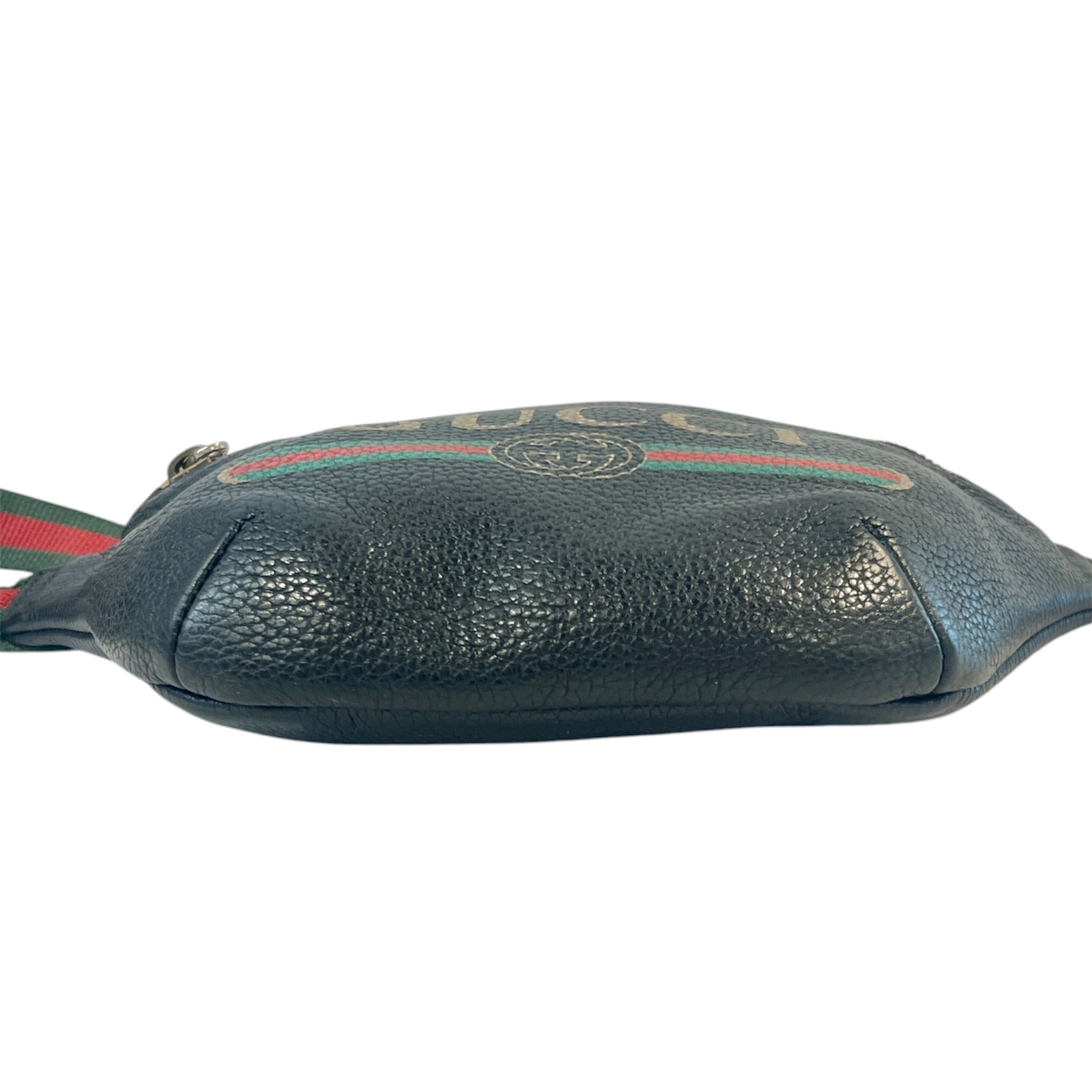 GUCCI/Fanny Pack/Leather/BLK/VINTAGE LOGO BELT BAG view 3