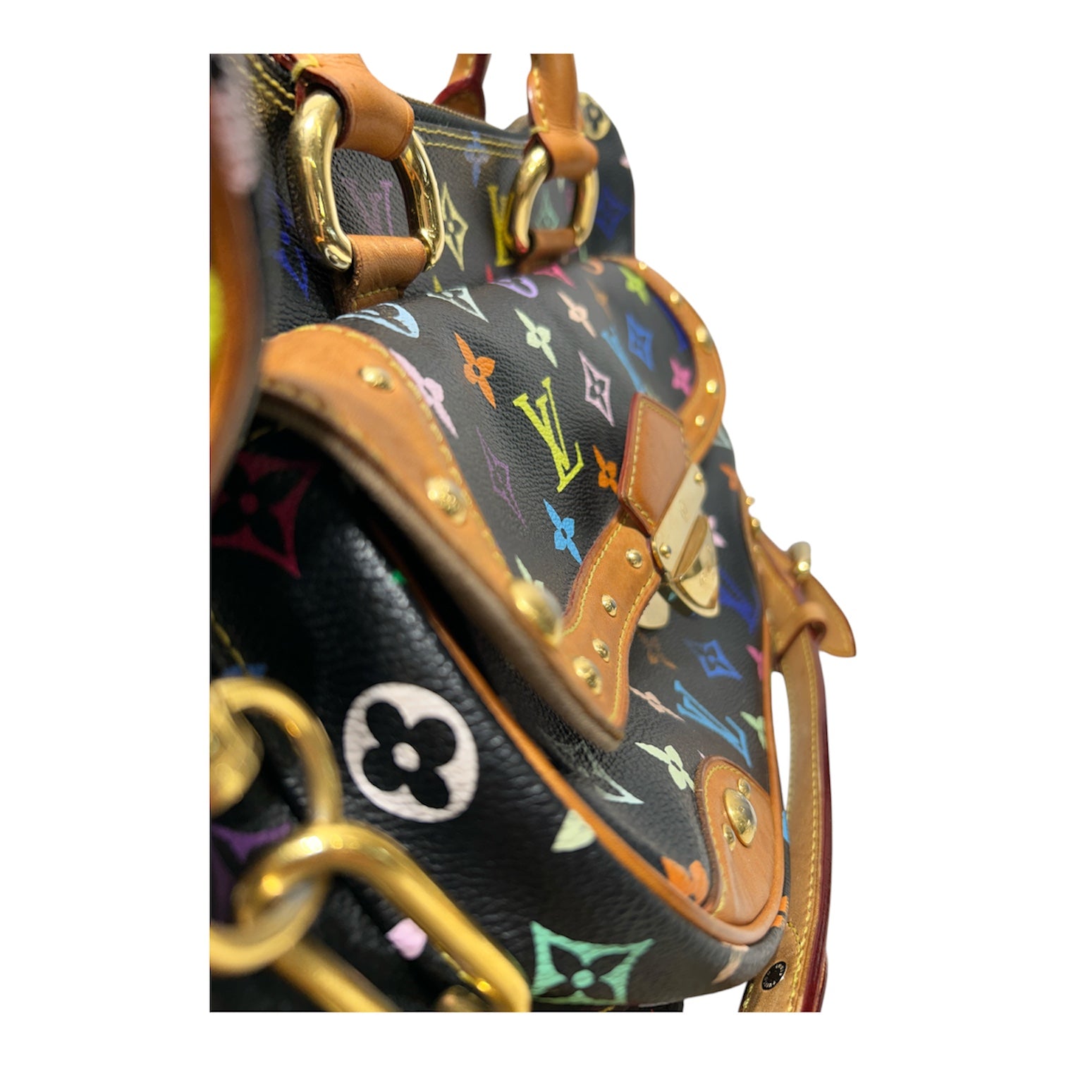 LOUIS VUITTON/Hand Bag/All Over Print/Leather/BLK/RITA MULTICOLLAR MONOGRAM view 6
