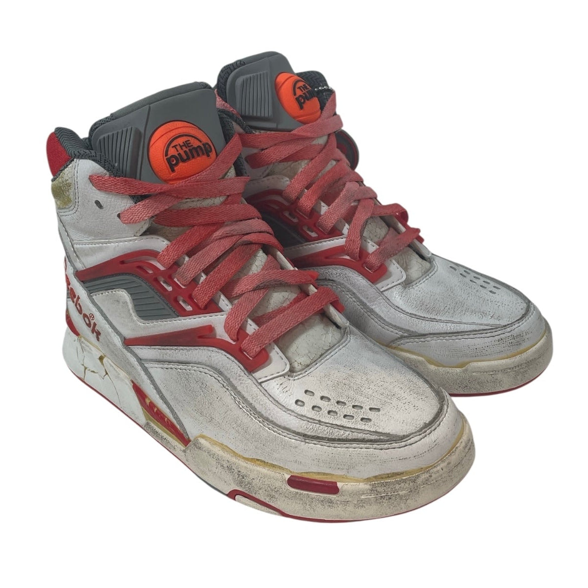 Maison Margiela/Reebok/Hi-Sneakers/US 6/Leather/WHT/TWILIGHT ZONE PUMPS RED view 1