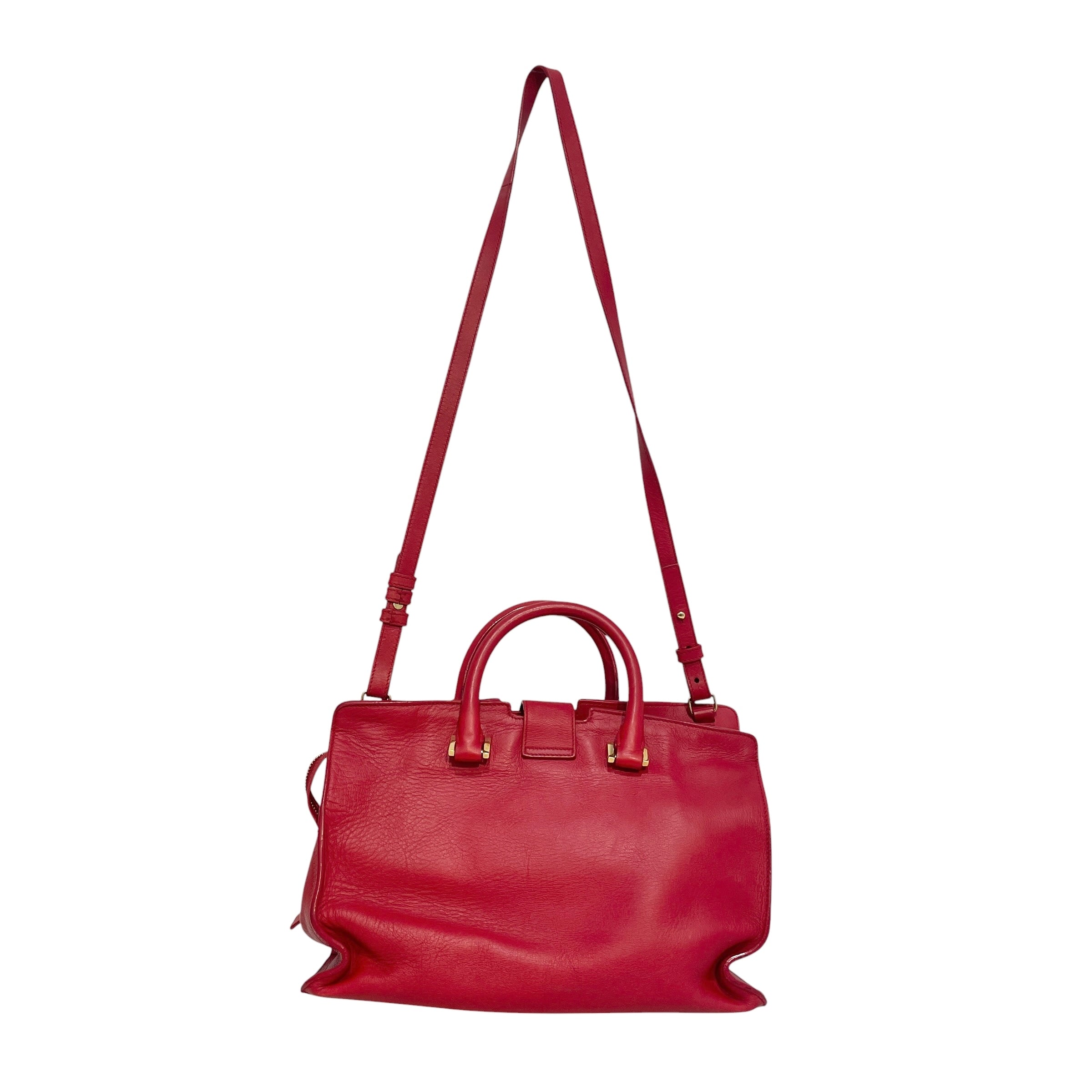 YVES SAINT LAURENT/Hand Bag/Leather/RED/Y Cabas Small view 2