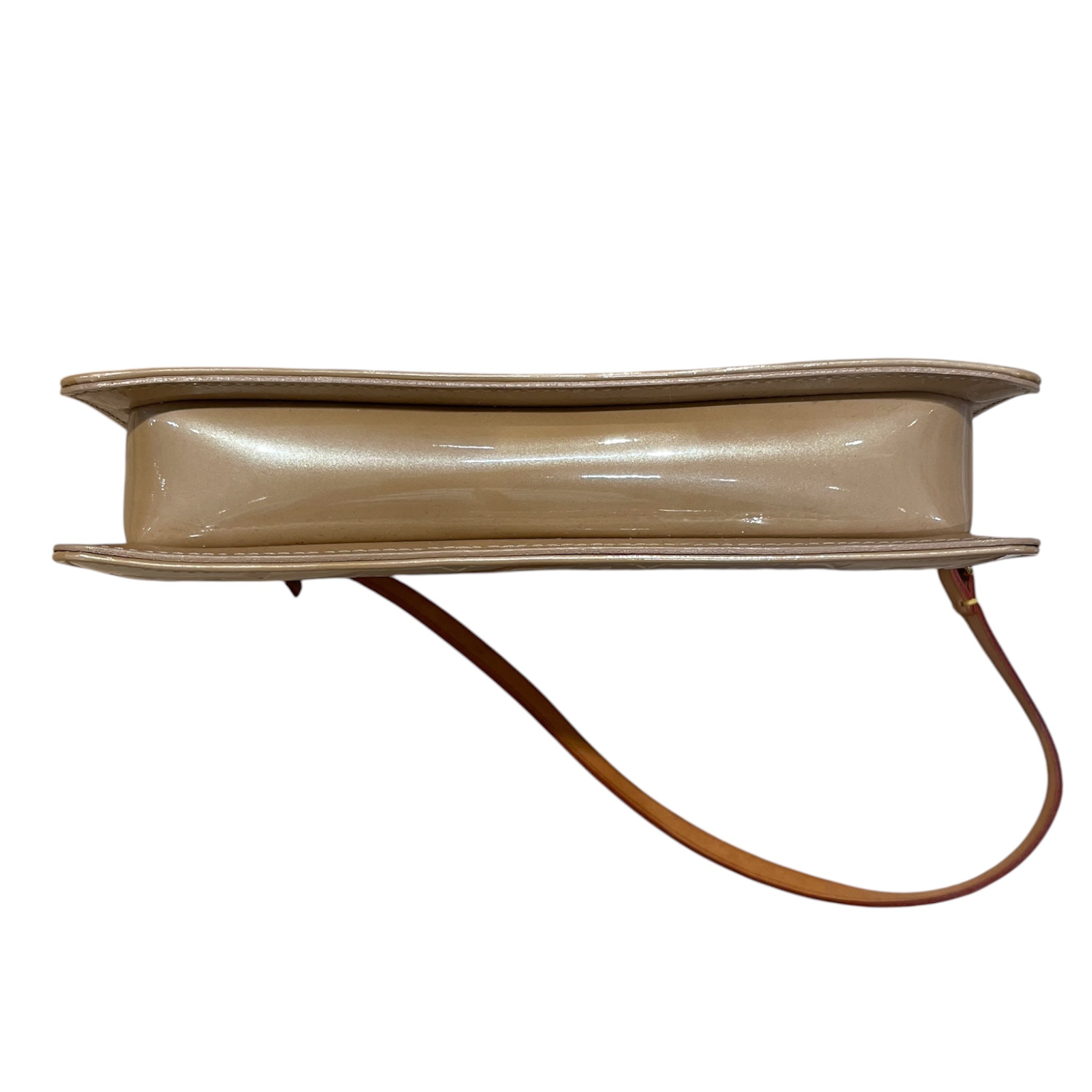 LOUIS VUITTON/Hand Bag/Monogram/Leather/BEG/Vernis lexington pouchette view 3