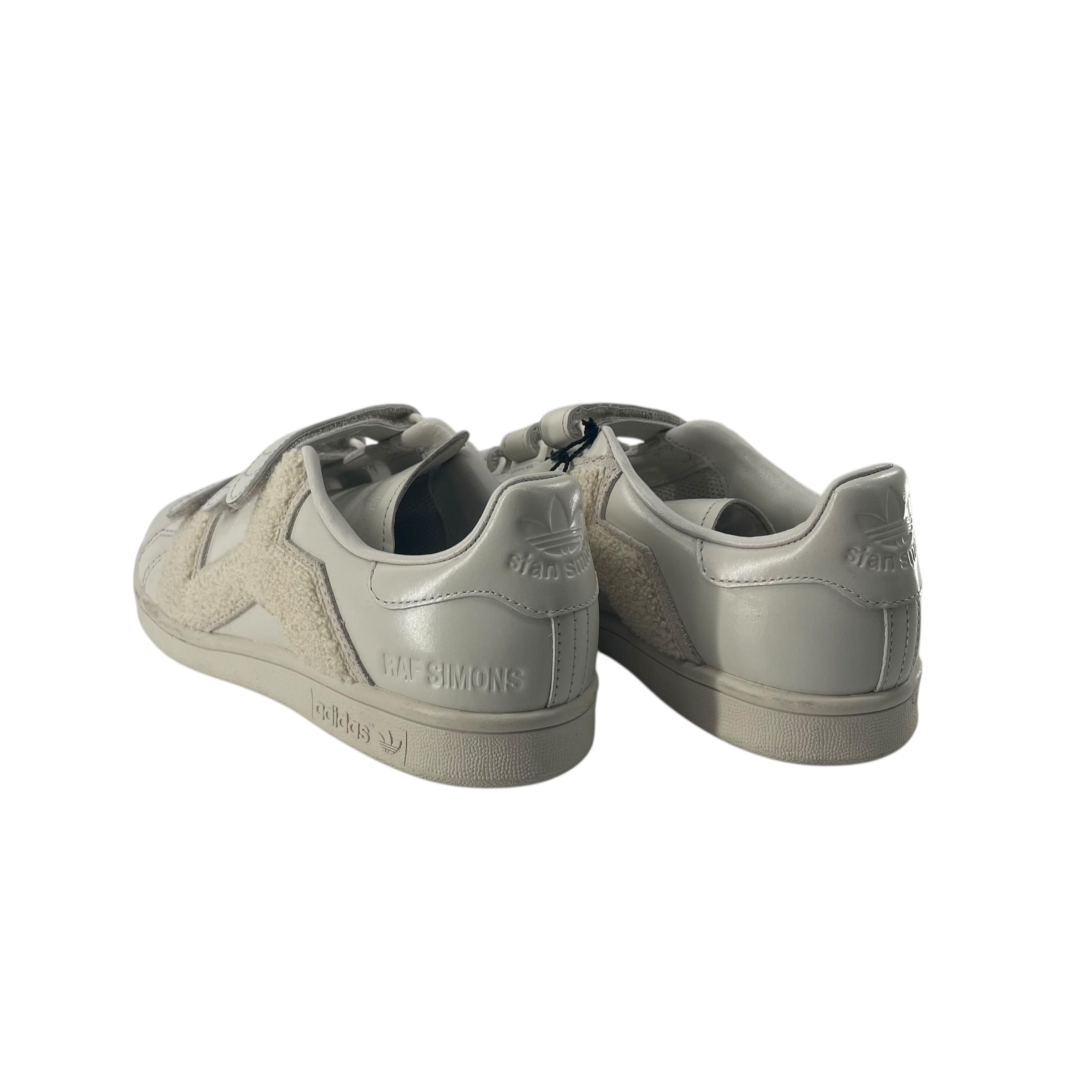 RAF SIMONS/Low-Sneakers/US 6.5/Acrylic/CRM/FUZZY SIDE PANELS view 2