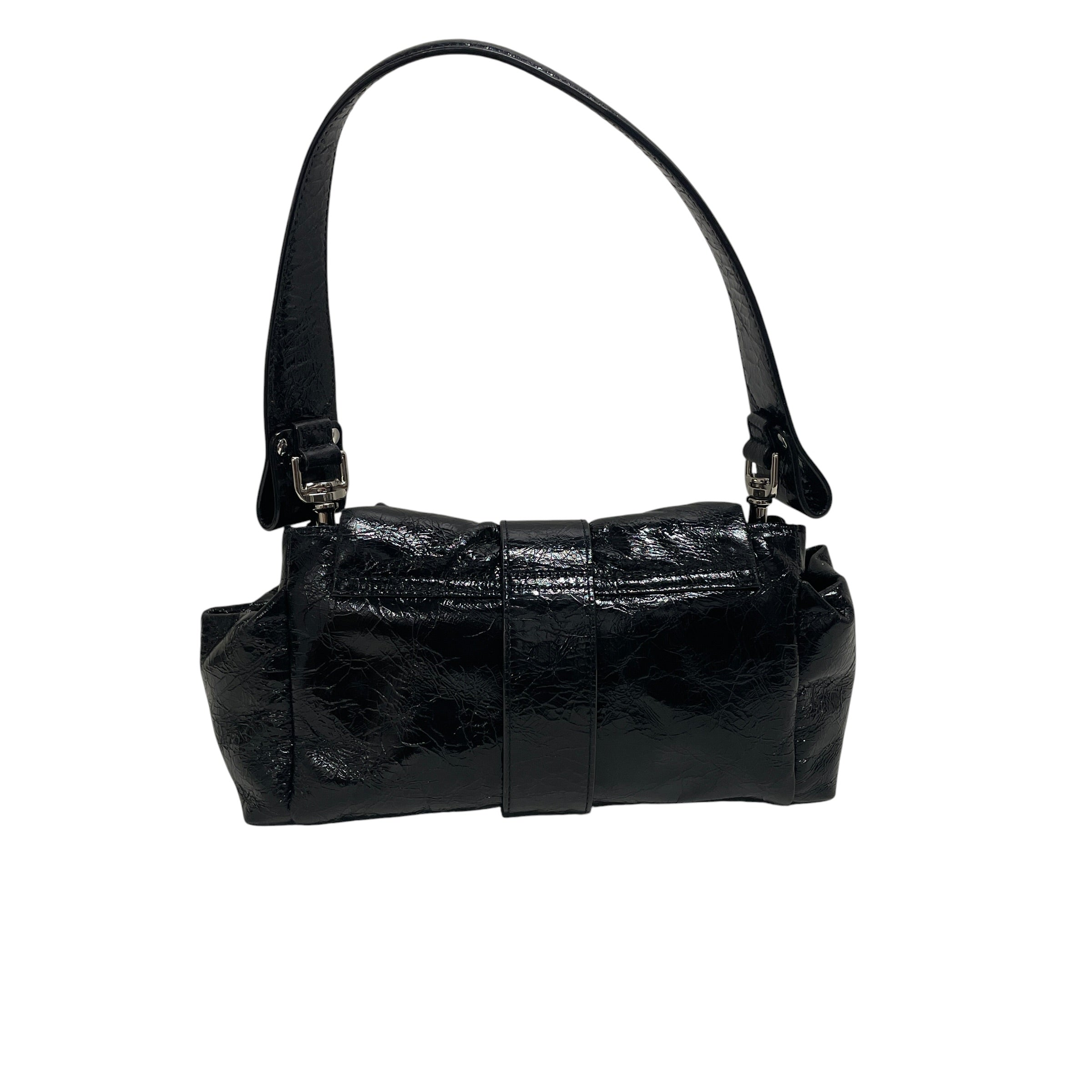 Vivienne Westwood/Bag/Suede/BLK/silver decorative buckle view 2