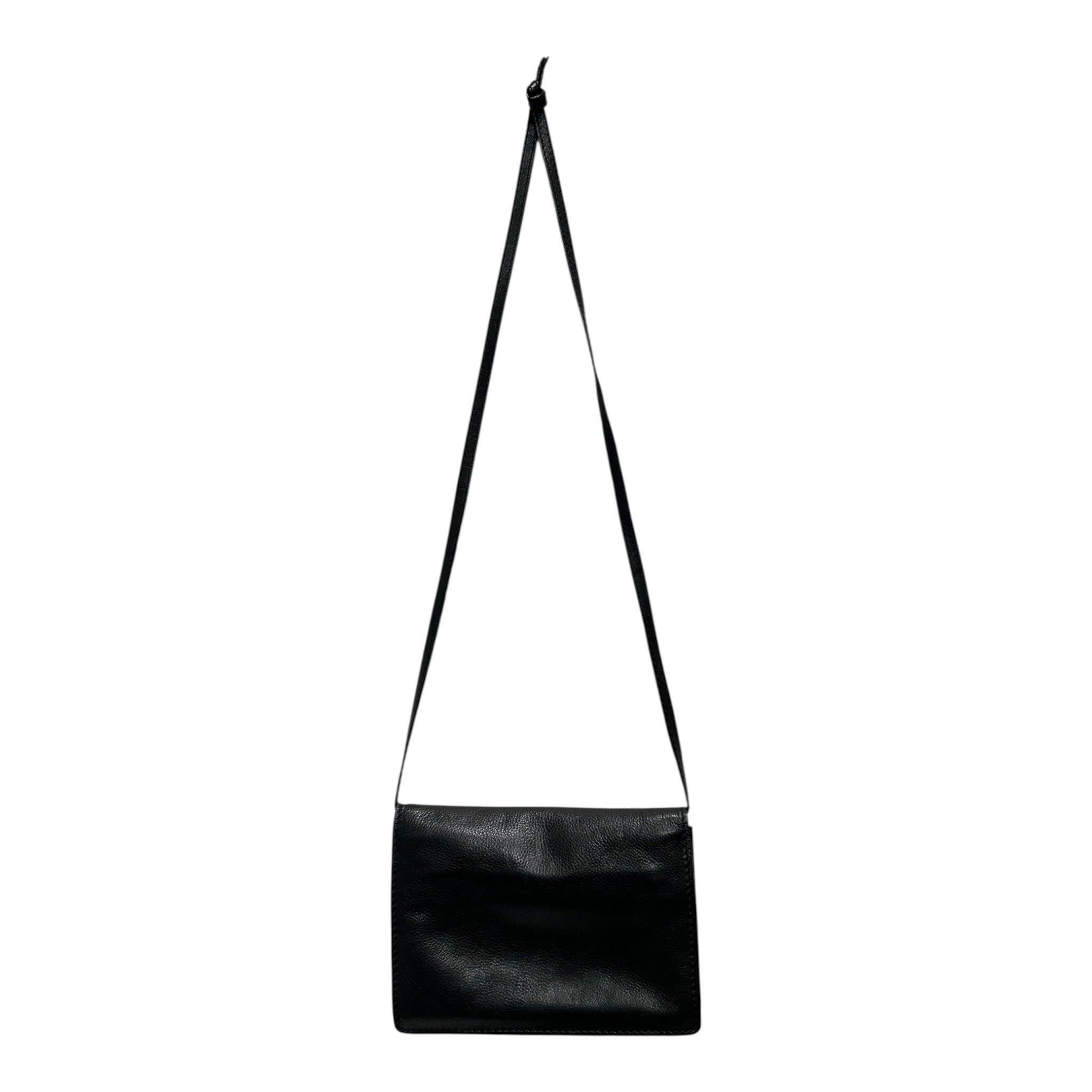 BOTTEGA VENETA/Cross Body Bag/M/Leather/BLK/ view 2