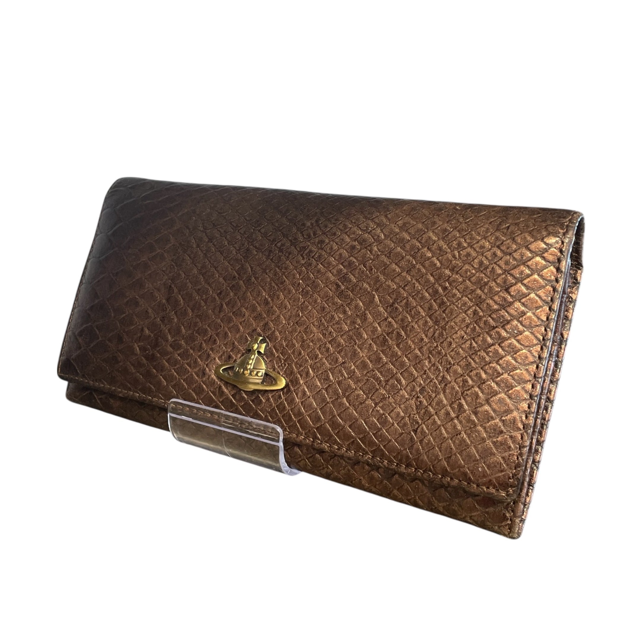 Vivienne Westwood/Long Wallet/Leather/BRW/python wallet view 1